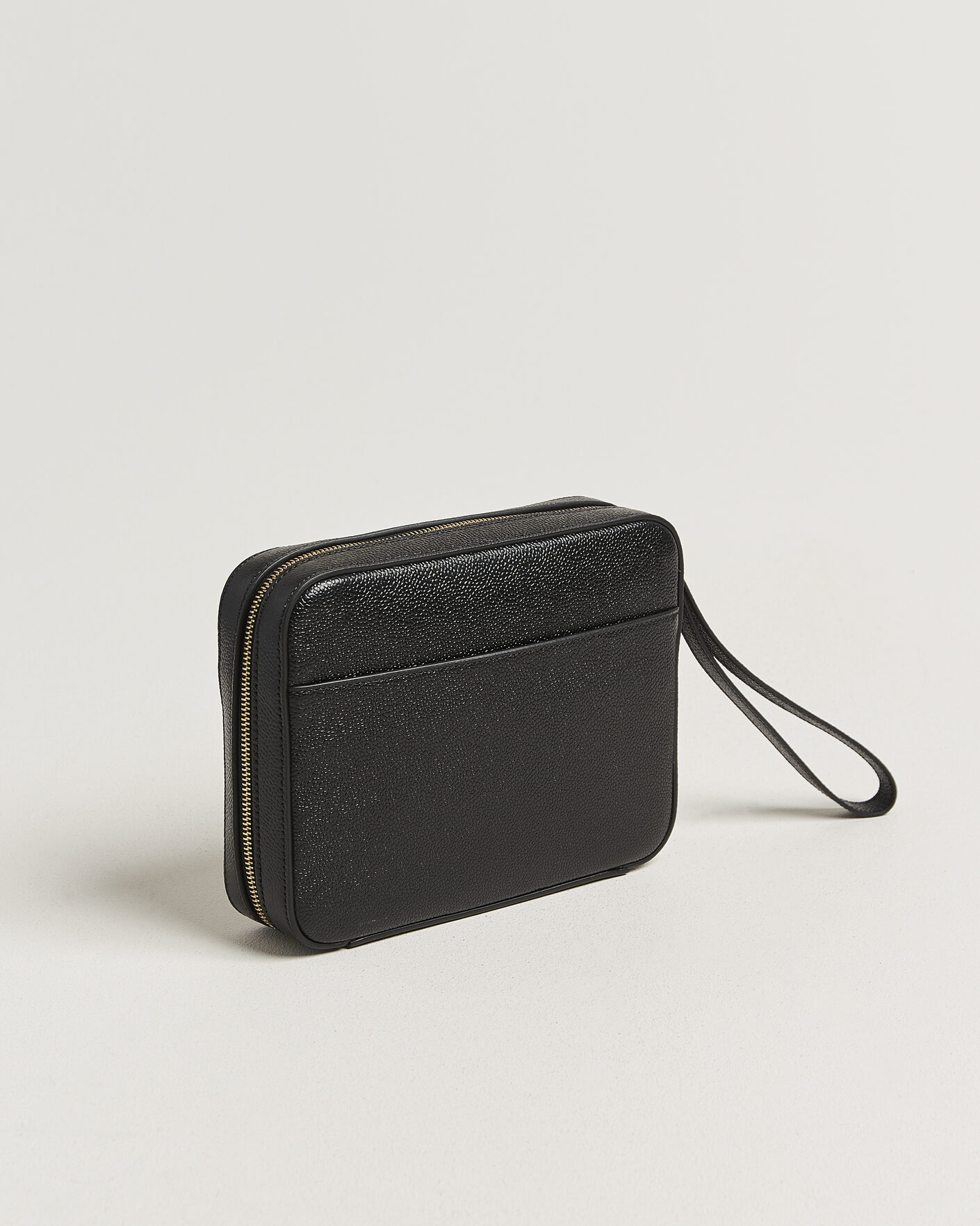 Herre | Vesker | Thom Browne | Pebble Grain Leather Bag Black