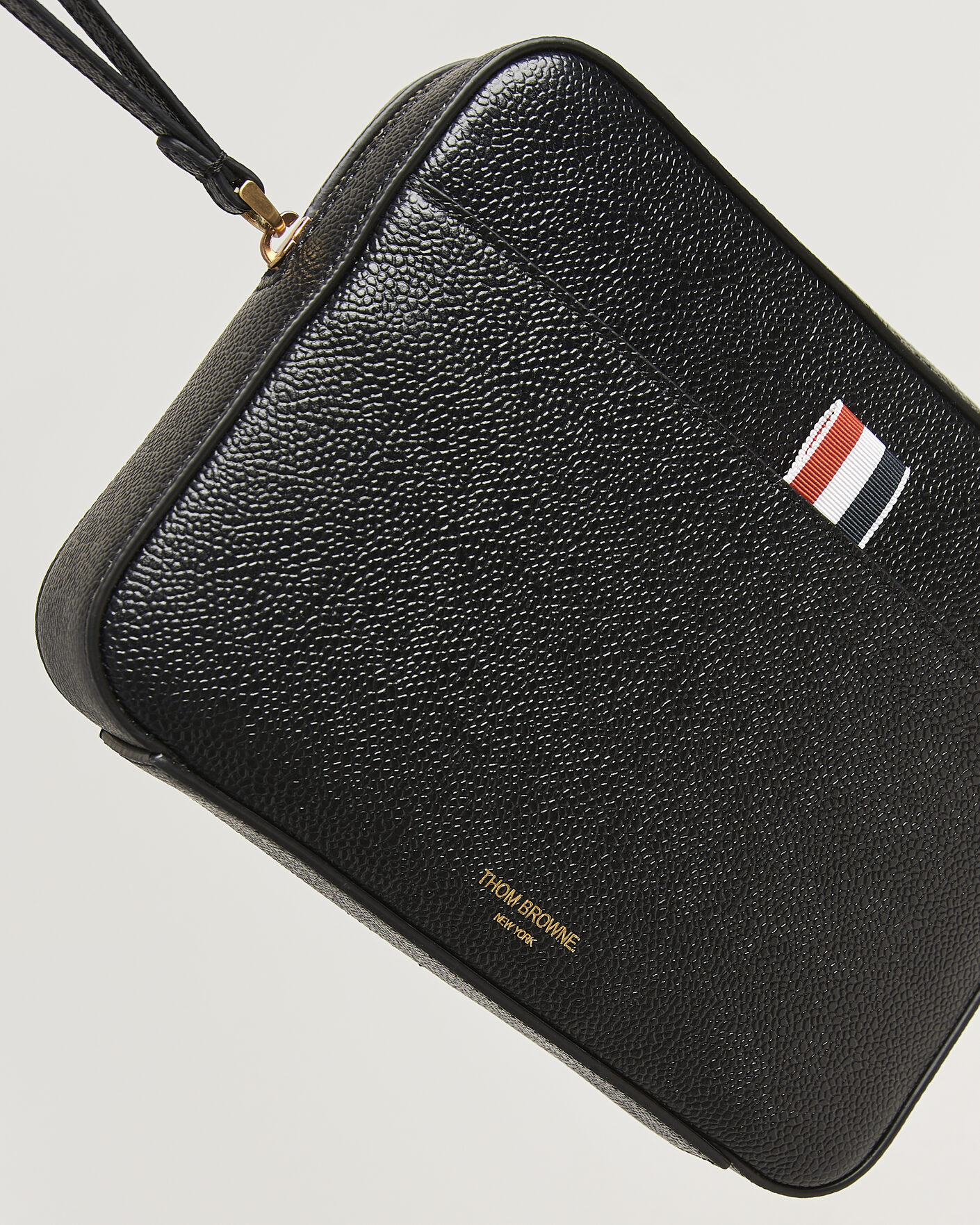Herre | Vesker | Thom Browne | Pebble Grain Leather Bag Black