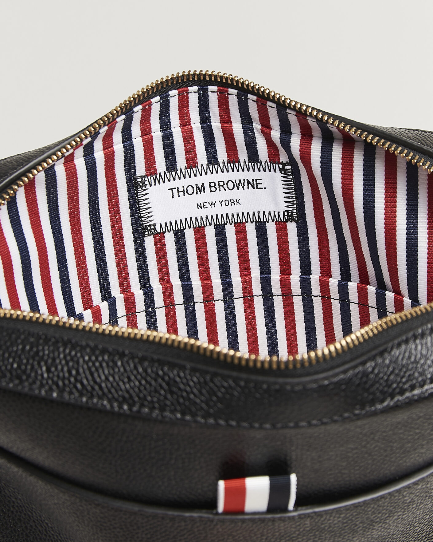Herre | Vesker | Thom Browne | Pebble Grain Leather Bag Black