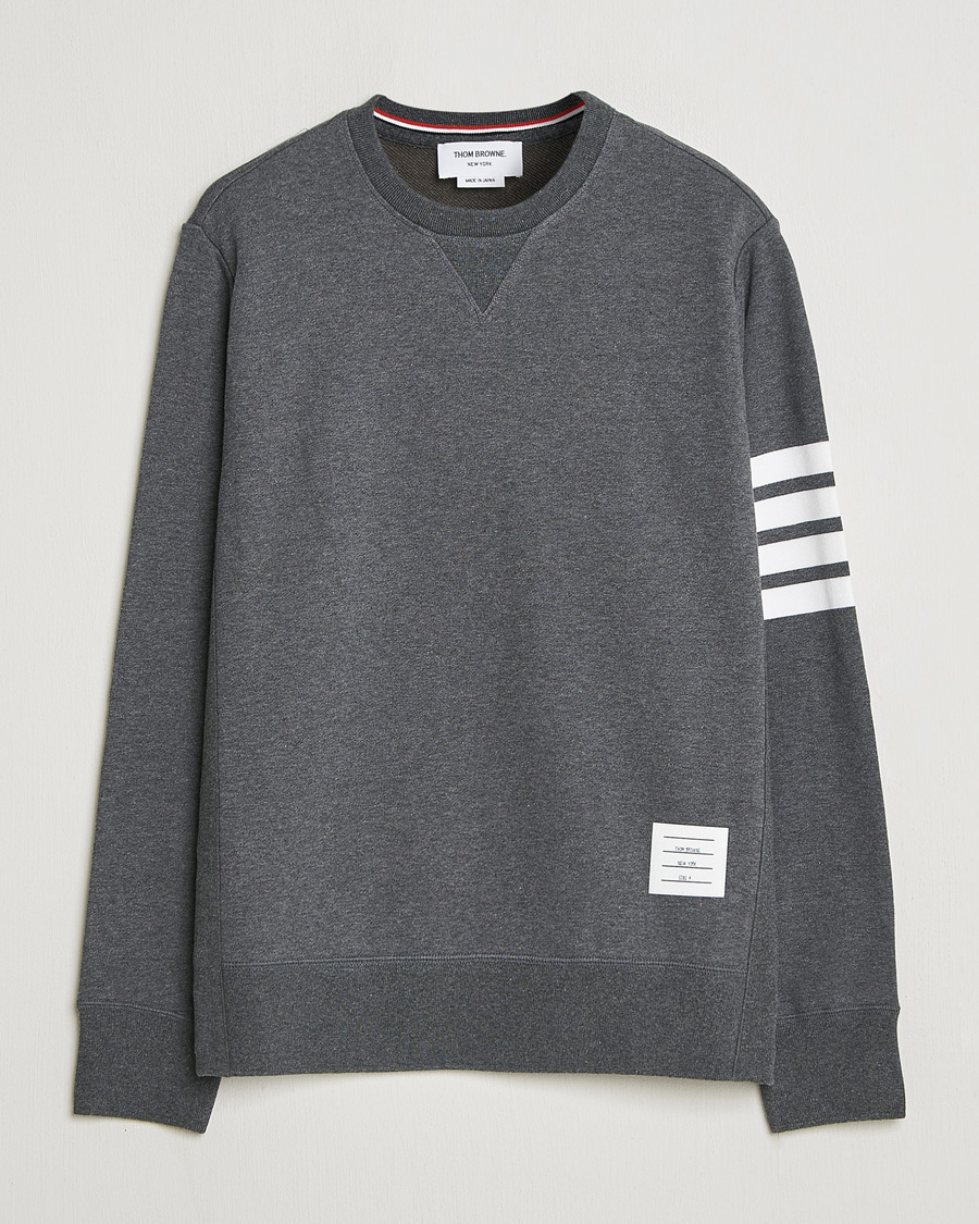 Herre | Gensere | Thom Browne | Classic 4 Bar Loopback Sweatshirt Dark Grey
