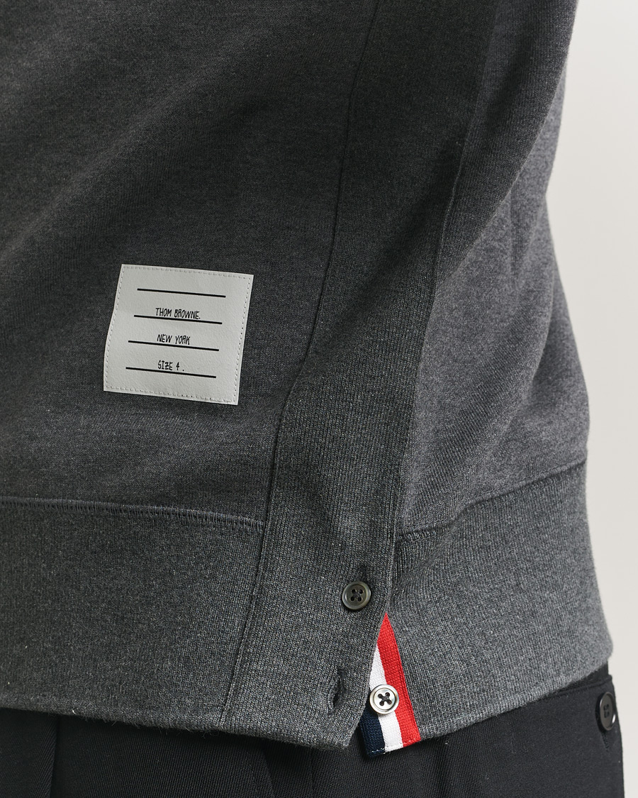 Herre | Gensere | Thom Browne | Classic 4 Bar Loopback Sweatshirt Dark Grey