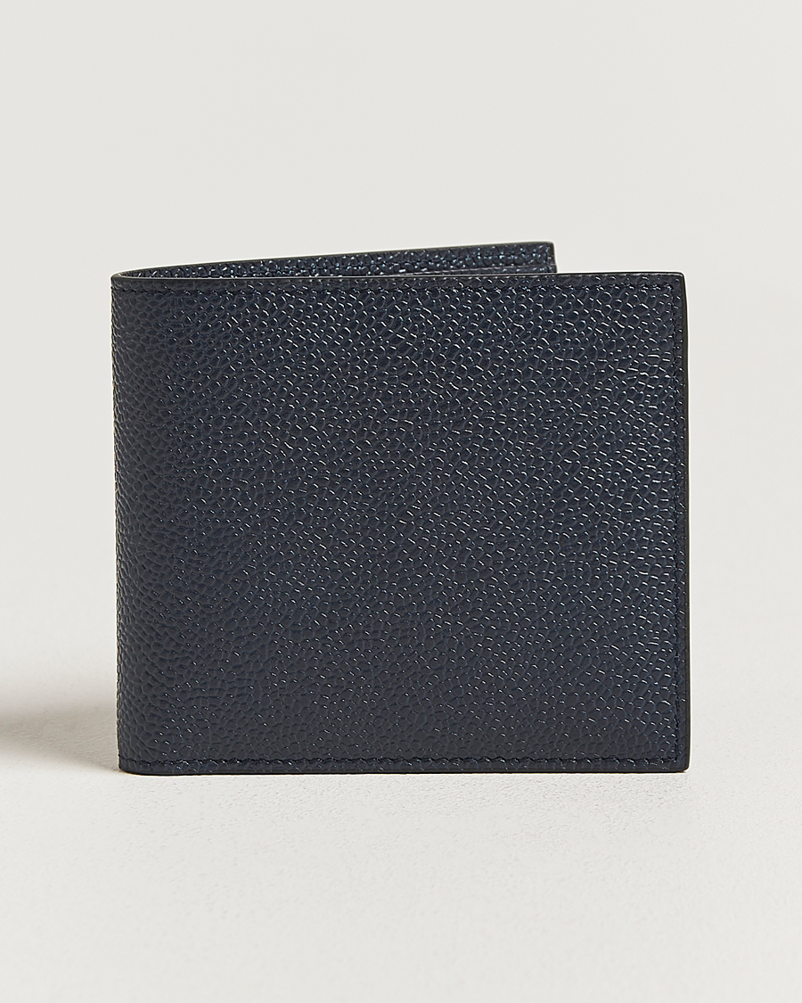 Herre | Lommebøker | Thom Browne | Pebble Grain Leather Wallet Navy