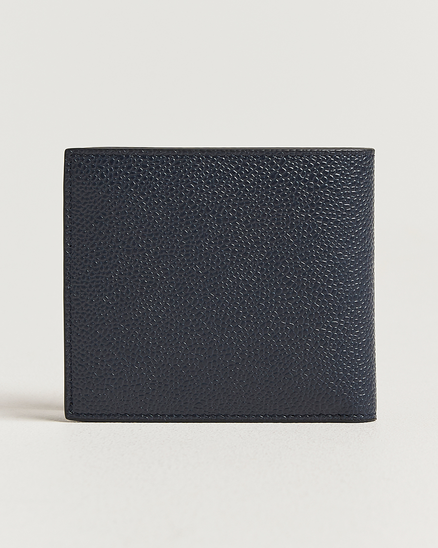 Herre | Lommebøker | Thom Browne | Pebble Grain Leather Wallet Navy