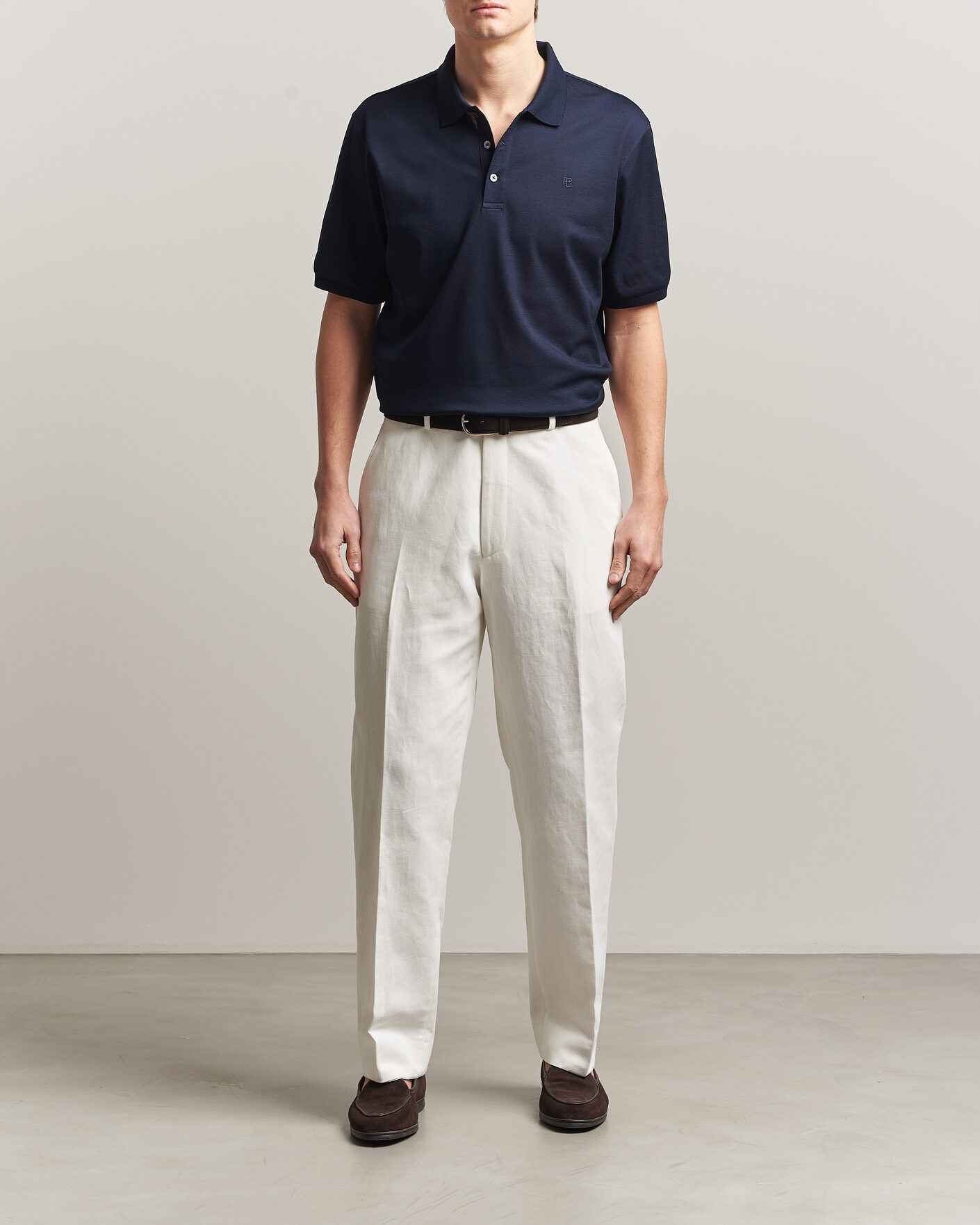 Herre | Pikéer | Ralph Lauren Purple Label | Mercerized Cotton Polo Chairman Navy
