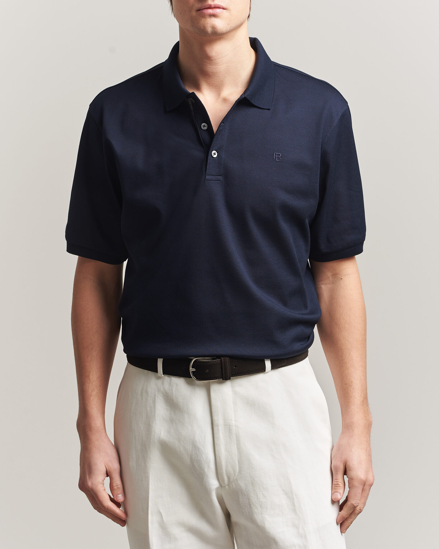 Herre | Pikéer | Ralph Lauren Purple Label | Mercerized Cotton Polo Chairman Navy
