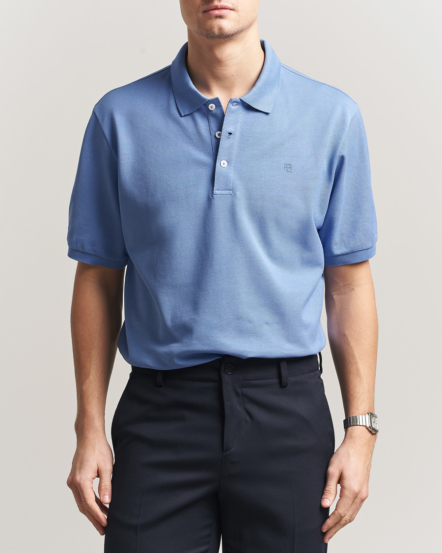 Herre | Pikéer | Ralph Lauren Purple Label | Mercerized Cotton Polo Light Blue