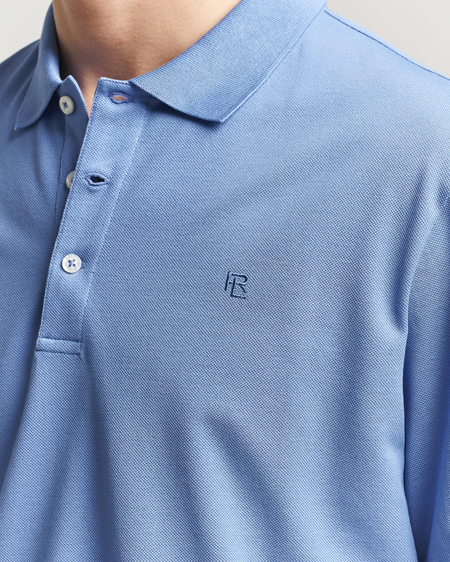 Herre | Pikéer | Ralph Lauren Purple Label | Mercerized Cotton Polo Light Blue