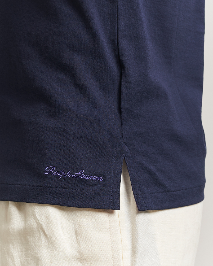 Herre | T-Shirts | Ralph Lauren Purple Label | Luxury Cotton T-Shirt Chairman Navy