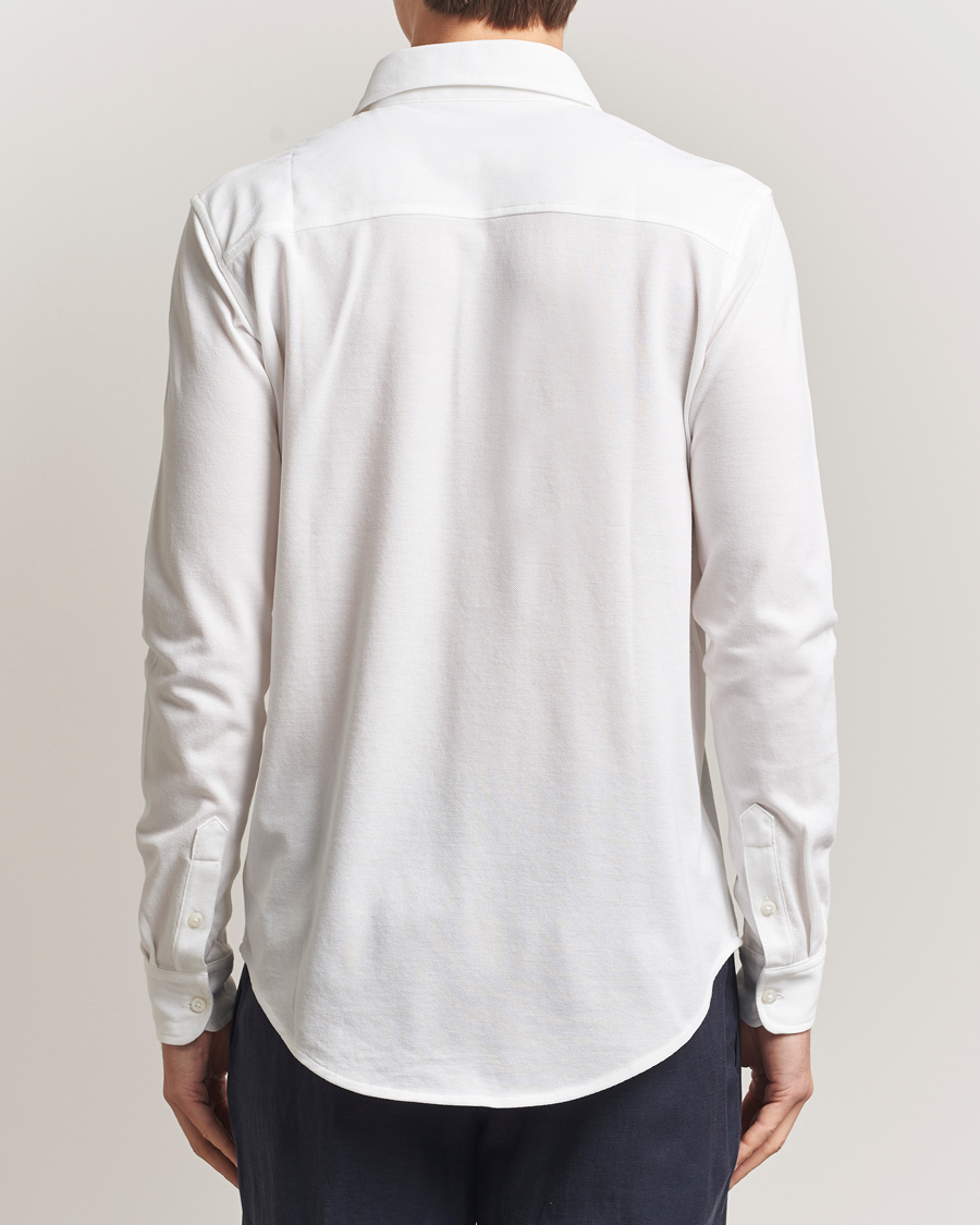 Herre | Skjorter | Ralph Lauren Purple Label | Washed Cotton Pique Shirt White