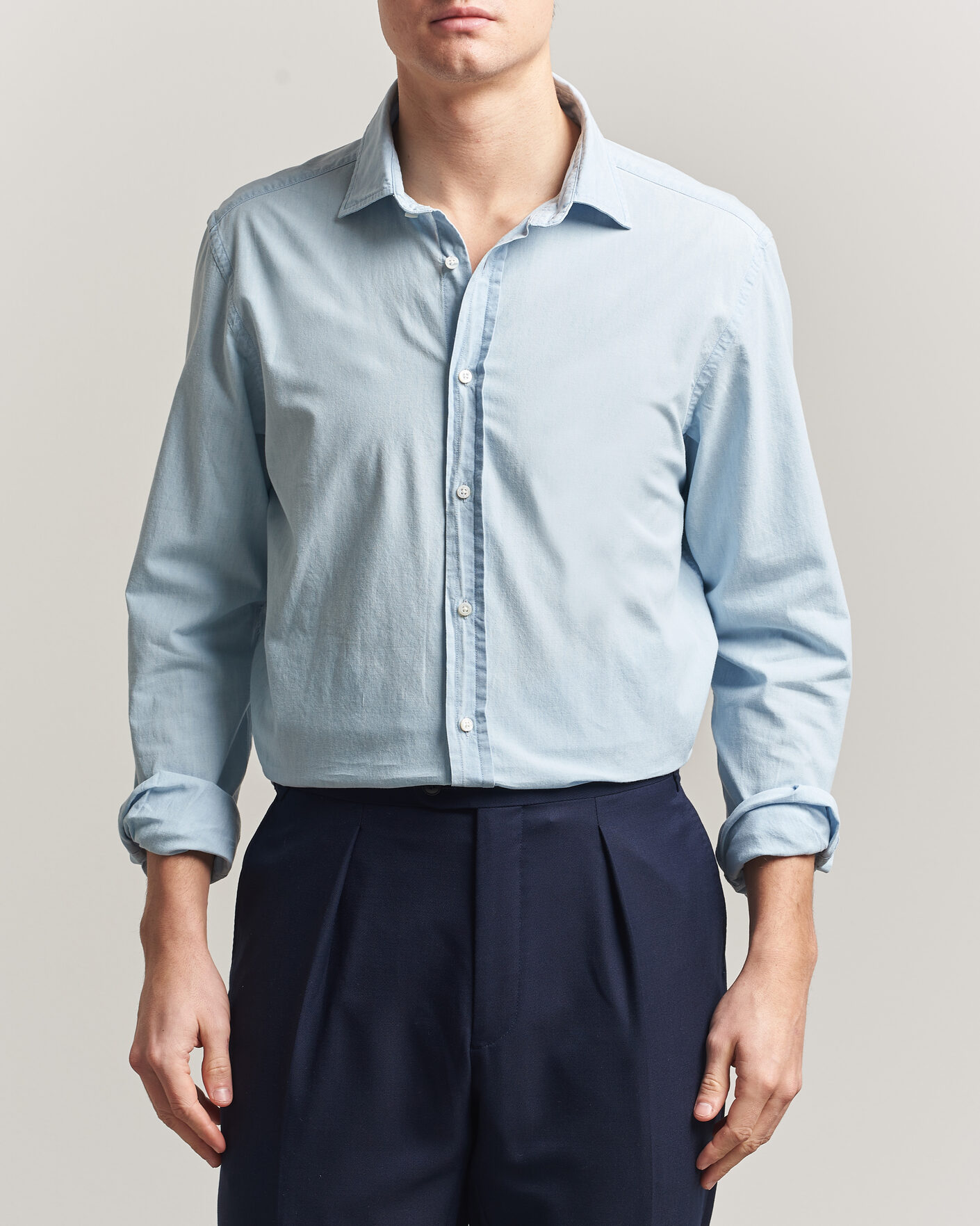 Herre | Skjorter | Ralph Lauren Purple Label | Cooper Work Shirt Medium Wash