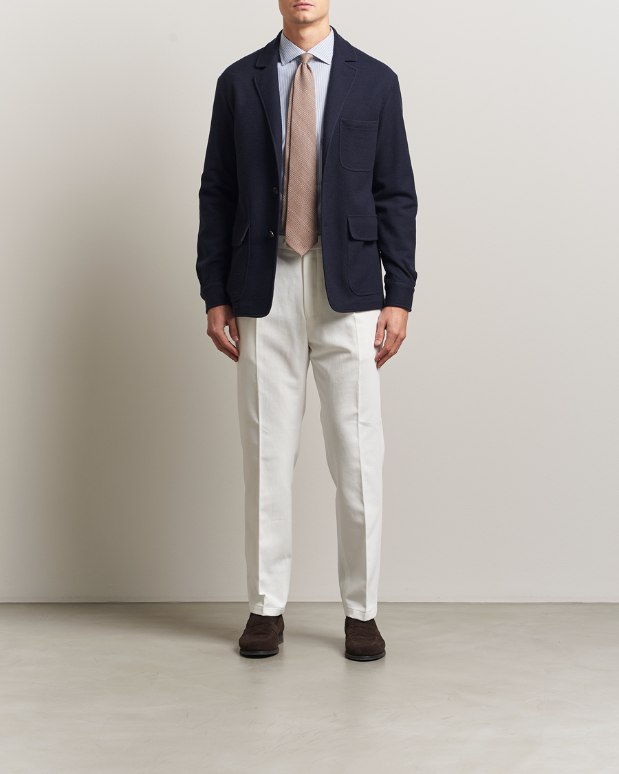 Herre | Dressjakker | Ralph Lauren Purple Label | Wool/Cotton Jacket Chairman Navy