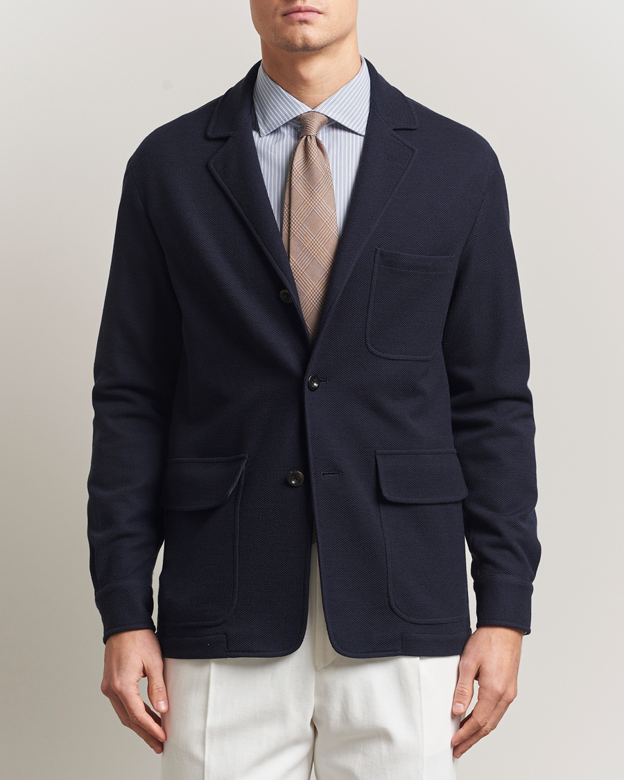 Herre | Dressjakker | Ralph Lauren Purple Label | Wool/Cotton Jacket Chairman Navy