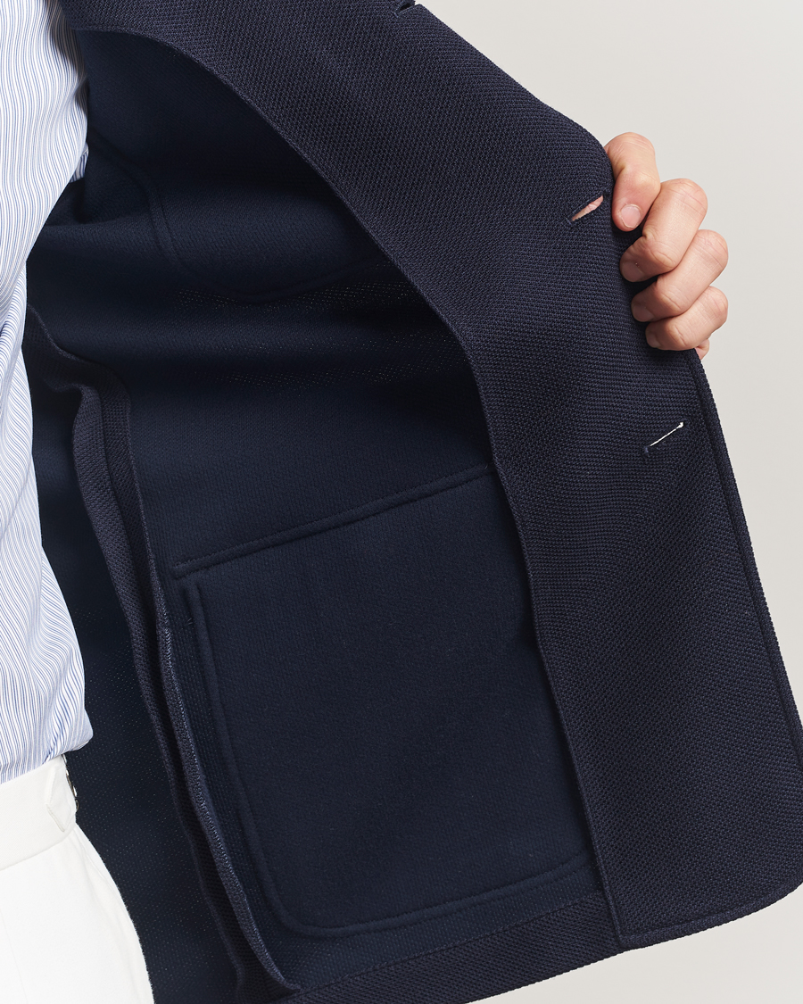 Herre | Dressjakker | Ralph Lauren Purple Label | Wool/Cotton Jacket Chairman Navy