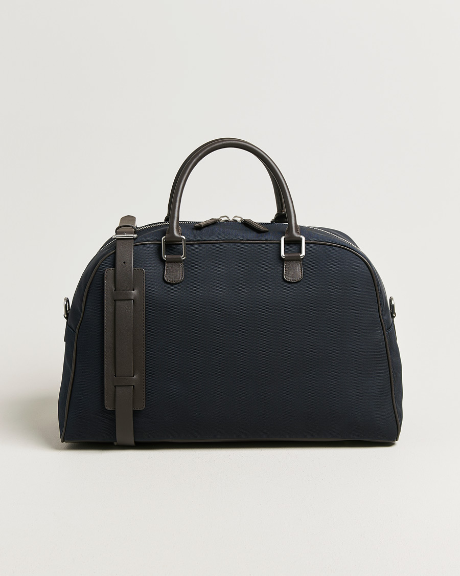 Herre | Vesker | Anderson's | Balistic Nylon/Leather Weekendbag Navy
