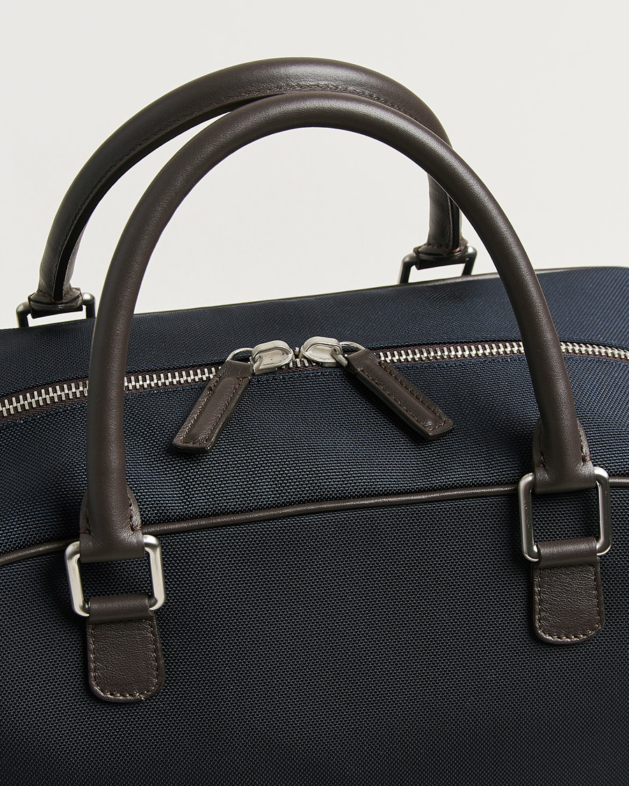 Herre | Vesker | Anderson's | Balistic Nylon/Leather Weekendbag Navy