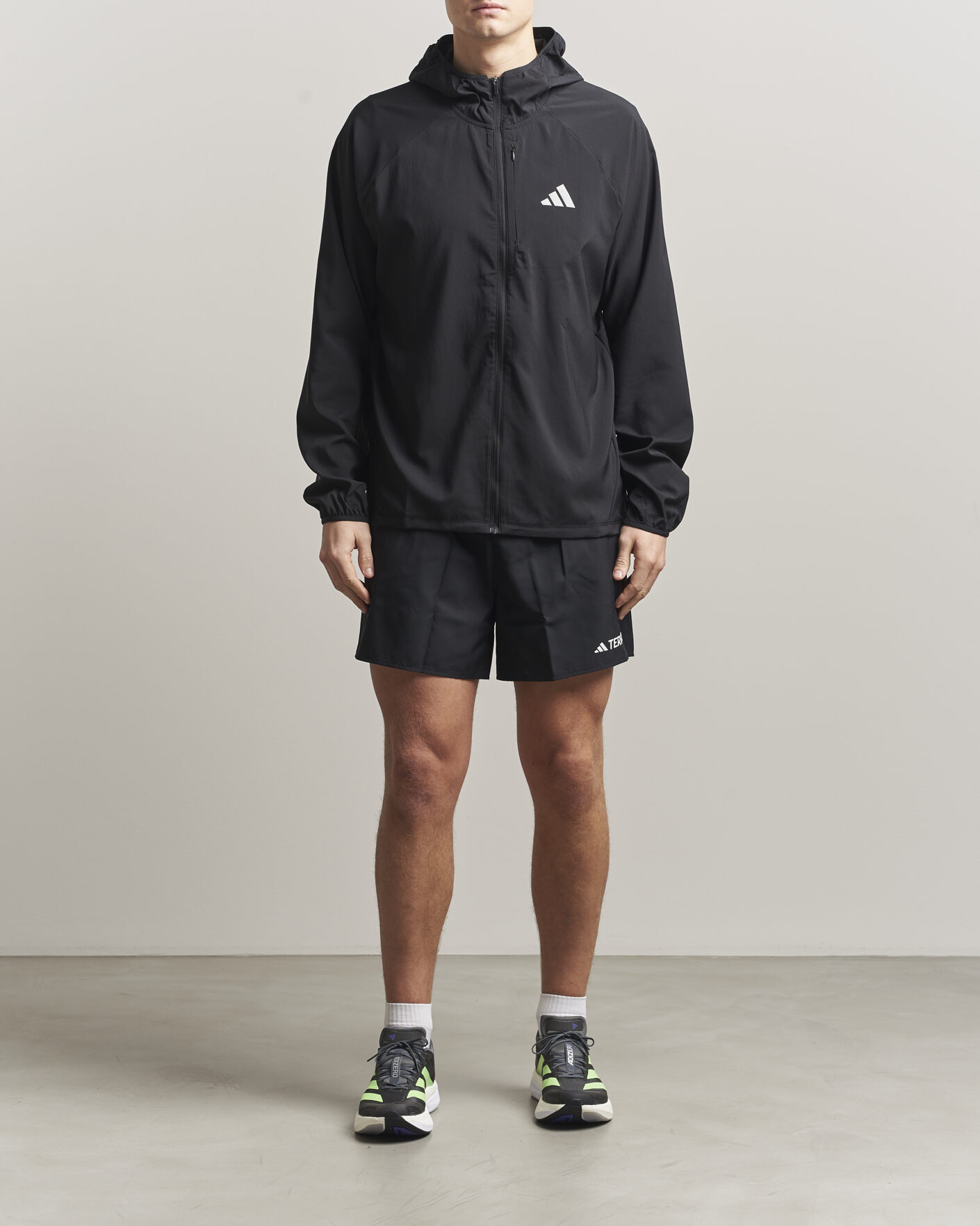 Herre | Jakker | adidas Performance | Running Hooded Jacket Black
