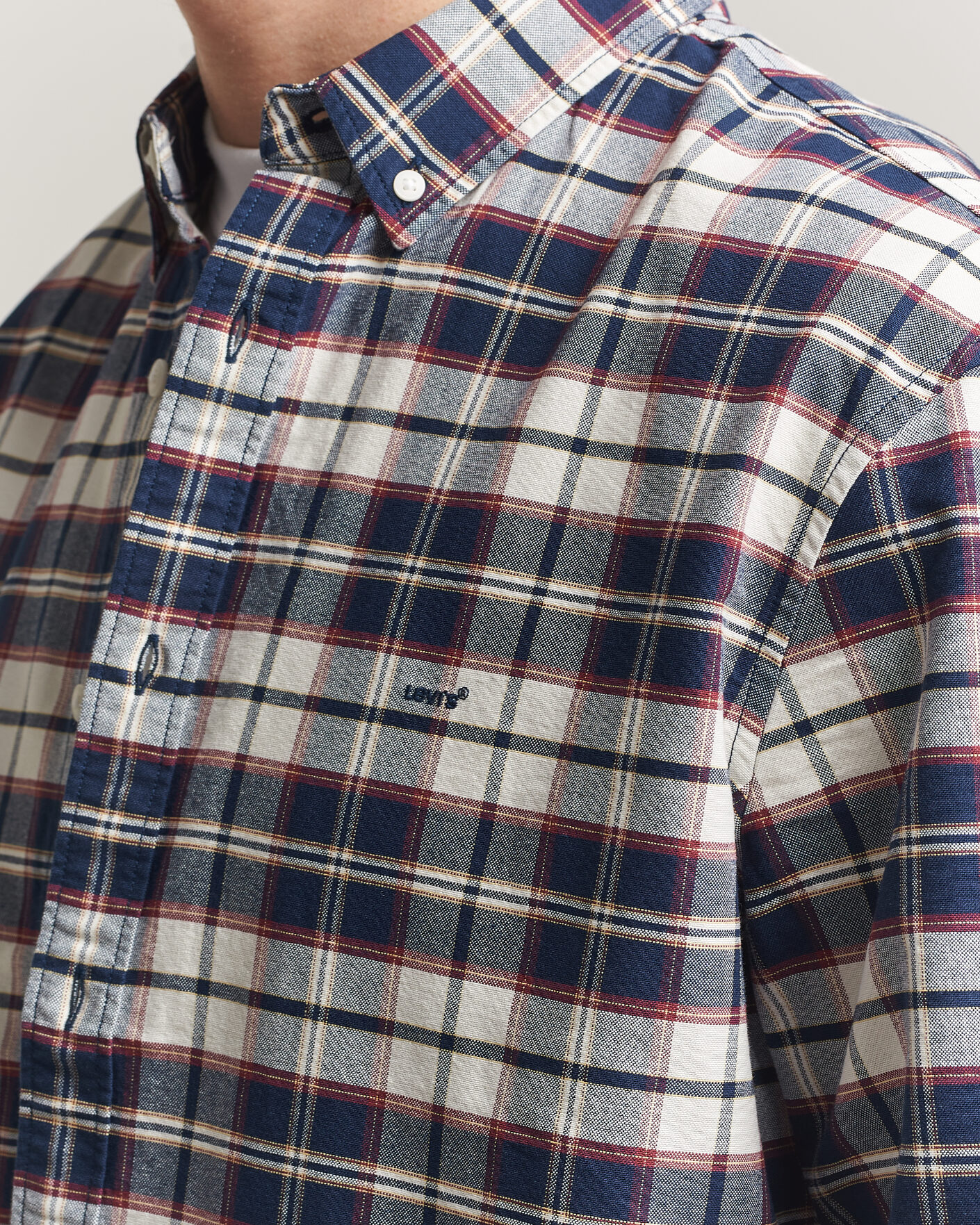 Herre | Skjorter | Levi's | Cotton Checked Shirt Dress Blues