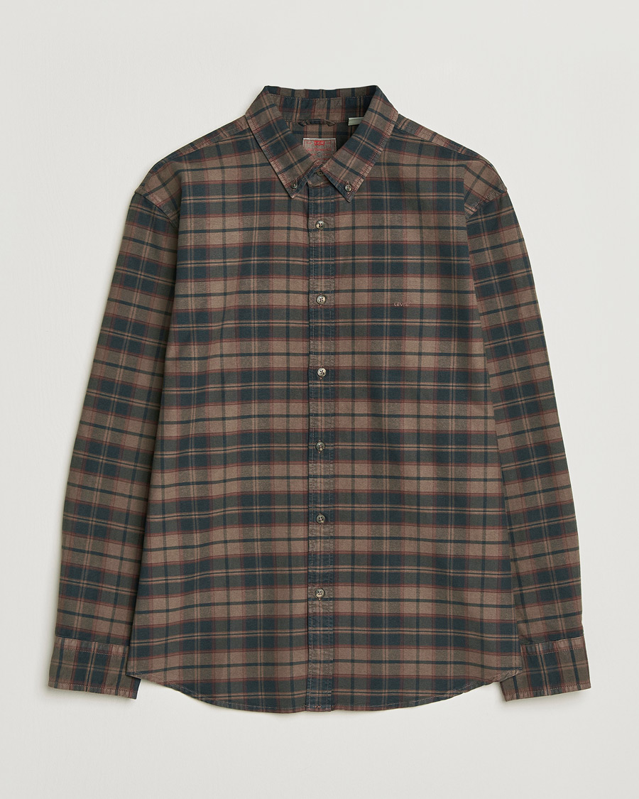 Herre | Skjorter | Levi's | Cotton Checked Shirt Chocolate