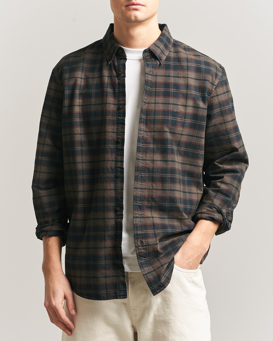 Herre | Skjorter | Levi's | Cotton Checked Shirt Chocolate