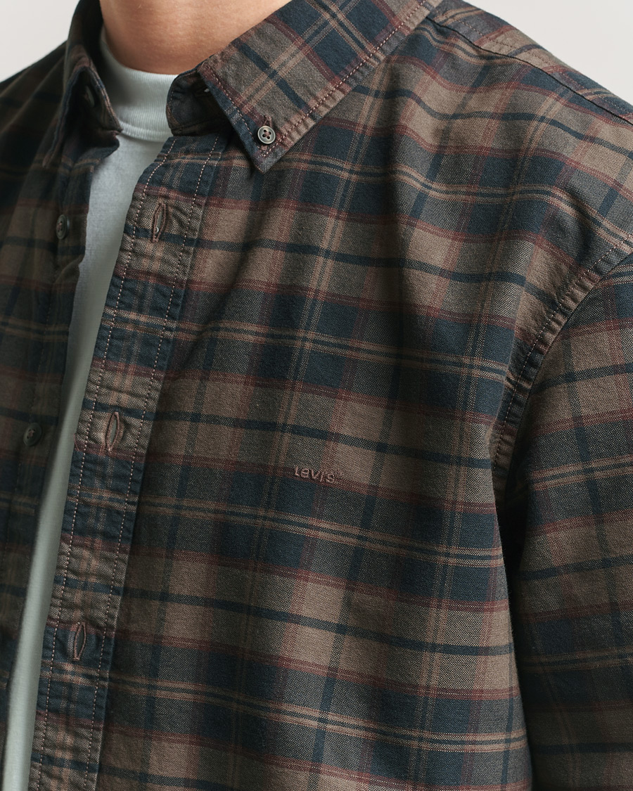 Herre | Skjorter | Levi's | Cotton Checked Shirt Chocolate