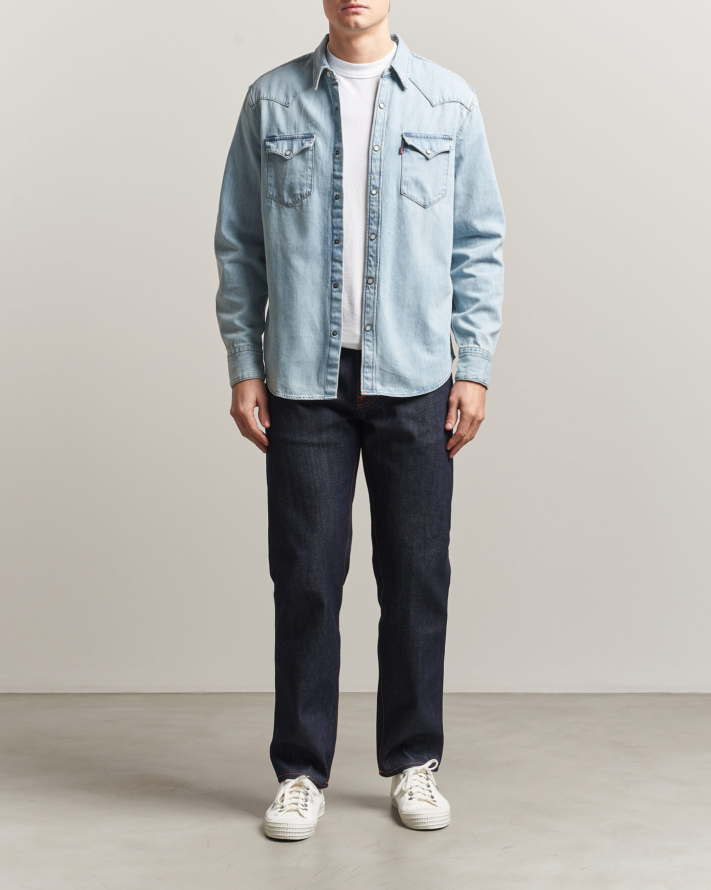 Herre | Skjorter | Levi's | Barstow Western Standard Shirt Worn In Blue