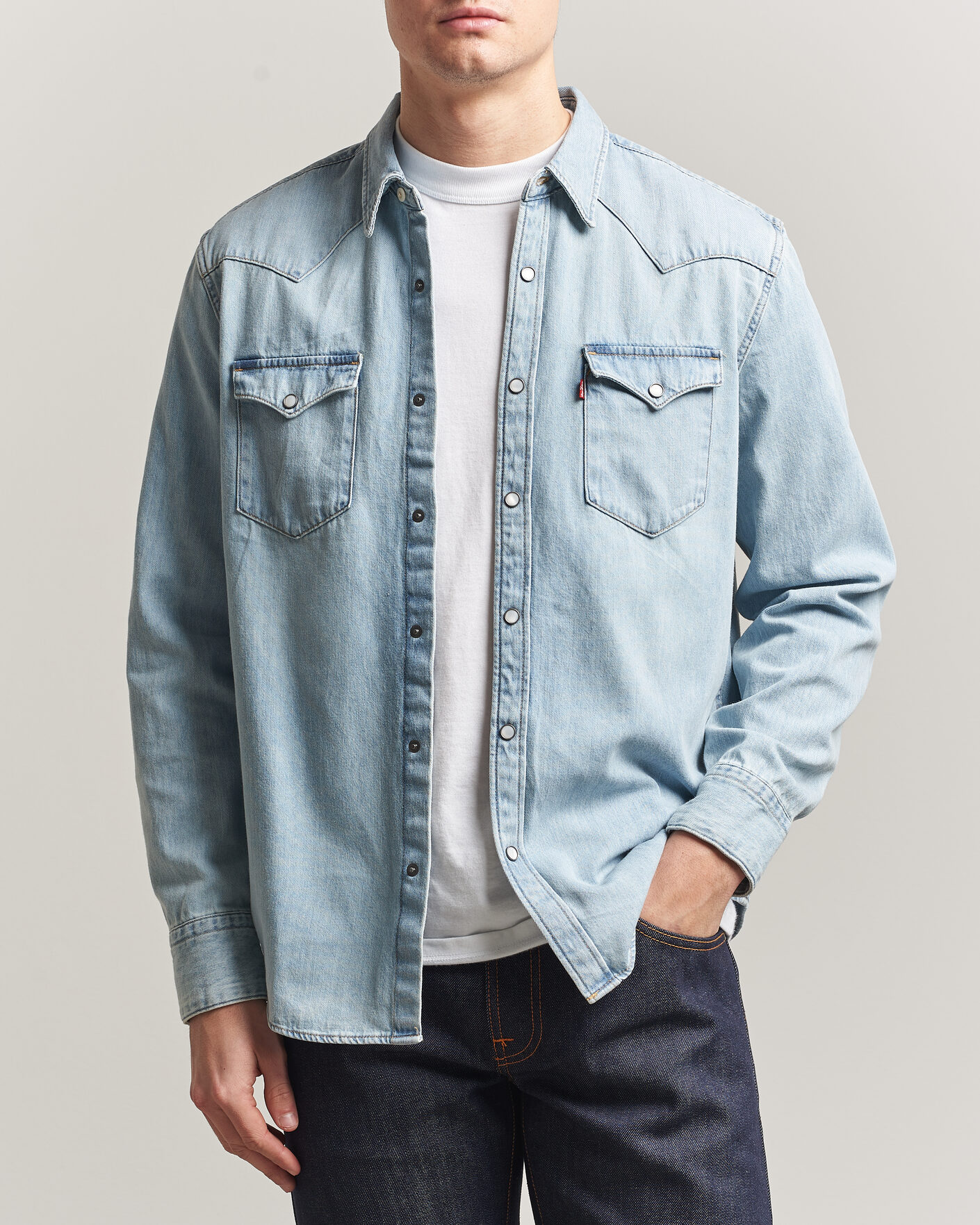 Herre | Skjorter | Levi's | Barstow Western Standard Shirt Worn In Blue