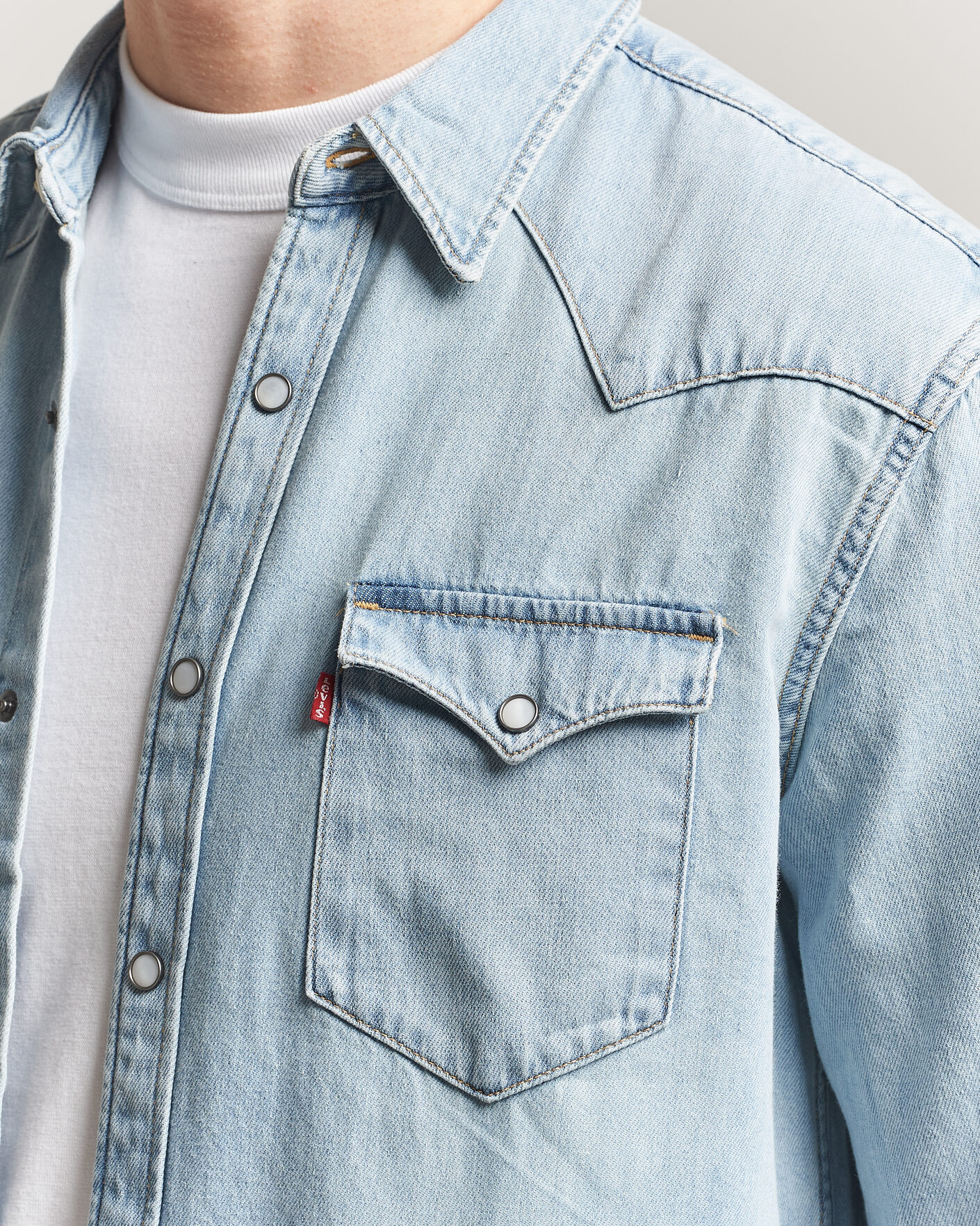 Herre | Skjorter | Levi's | Barstow Western Standard Shirt Worn In Blue