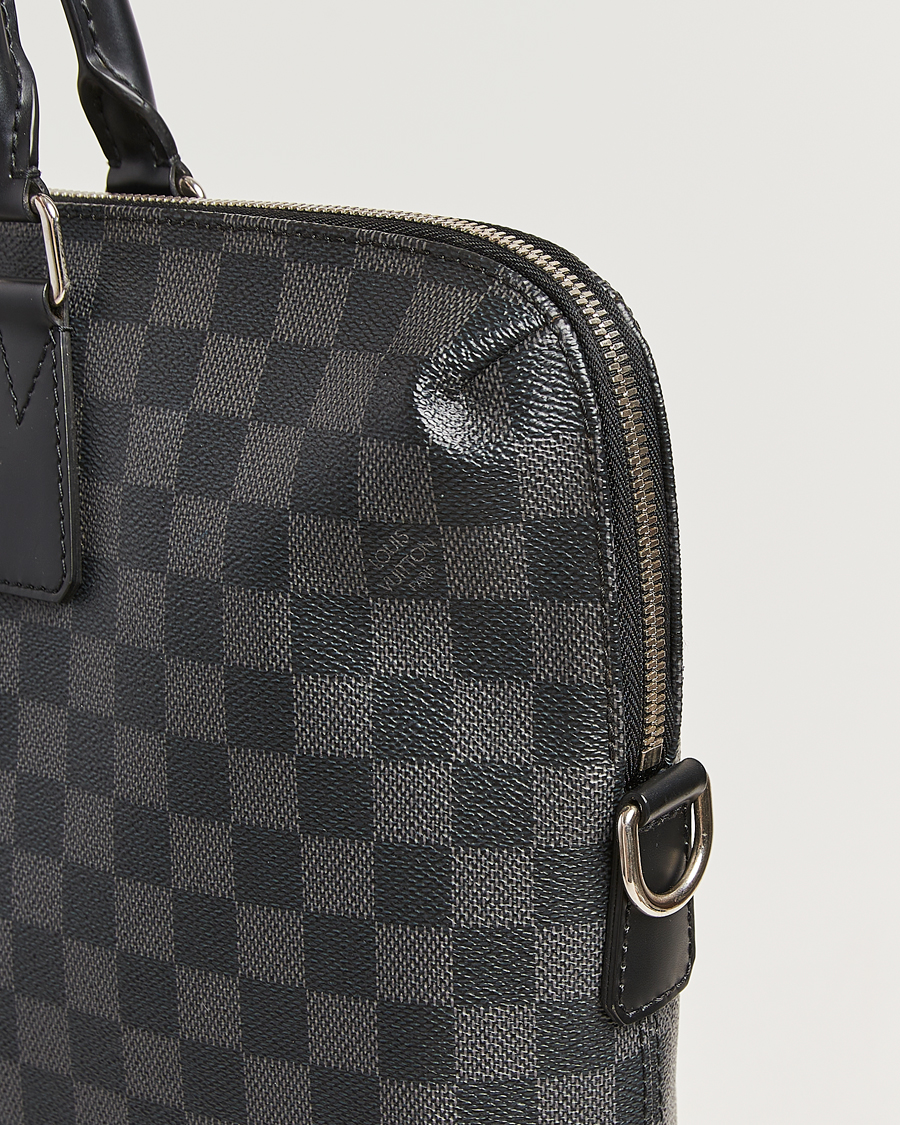 Herre | Pre-Owned & Vintage Bags | Louis Vuitton Pre-Owned | Porte Documents Jour Damier Graphite