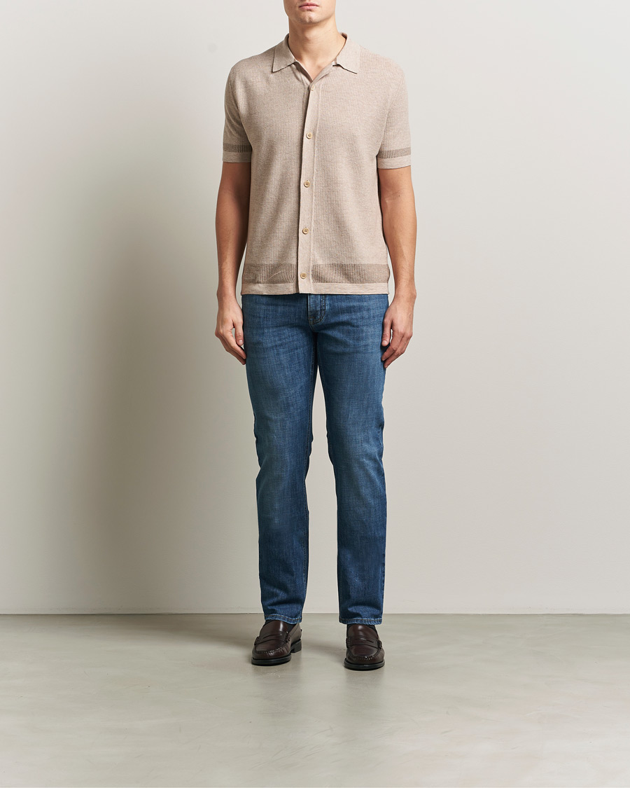 Herre | Skjorter | Brioni | Cotton/Linen Cuban Shirt Beige