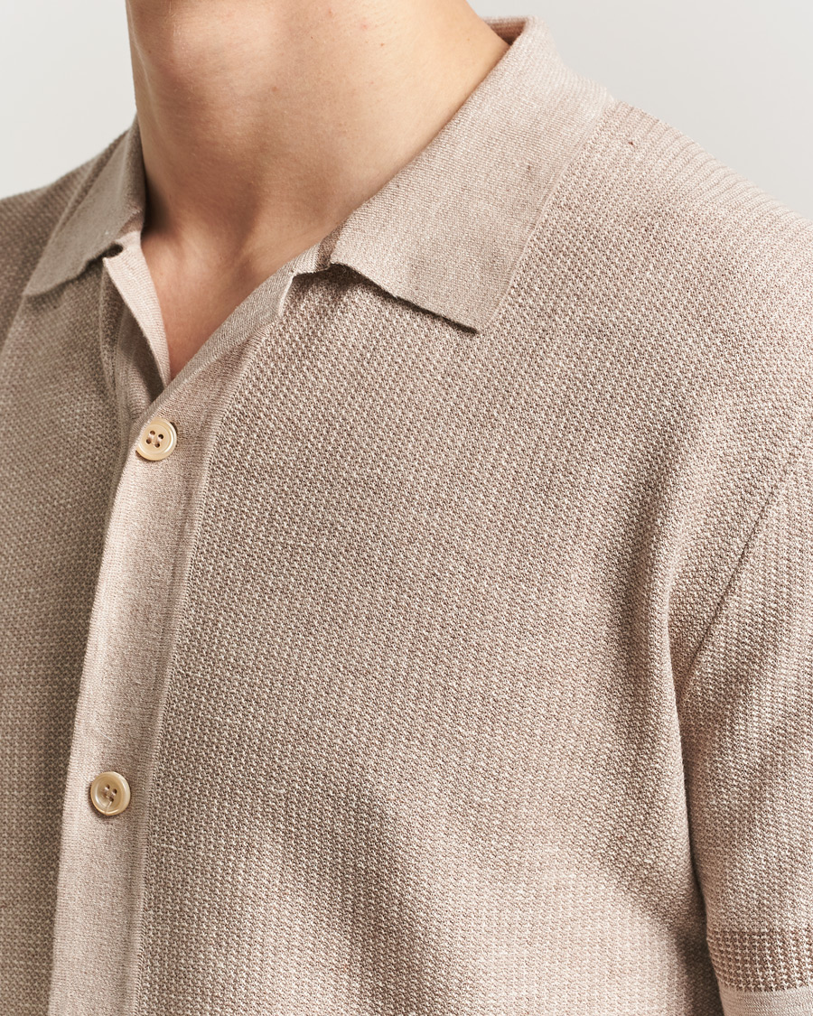 Herre | Skjorter | Brioni | Cotton/Linen Cuban Shirt Beige