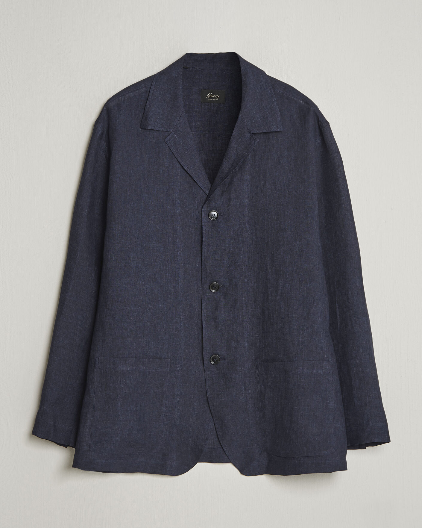 Herre | Skjorter | Brioni | Linen Shirt Blazer Navy