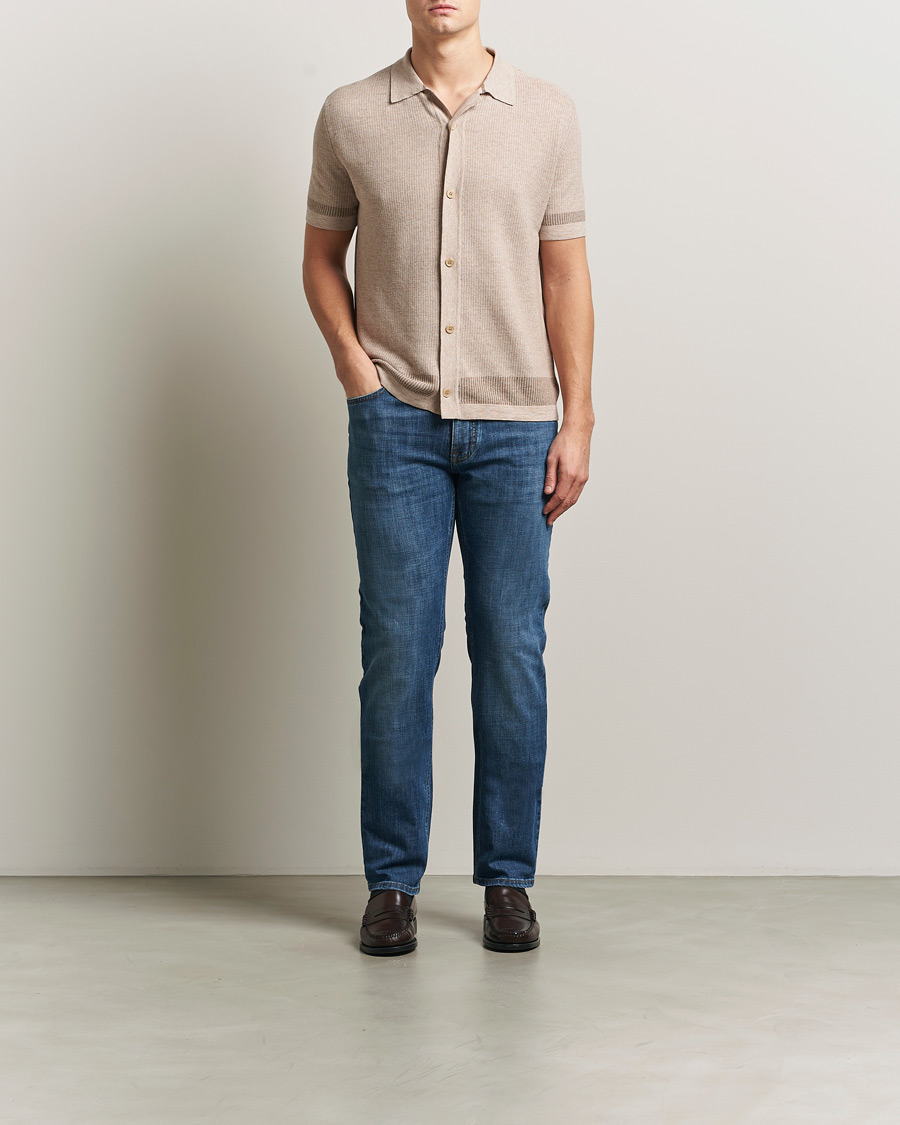 Herre | Bukser | Brioni | 5-Pocket Denim Medium Blue Wash