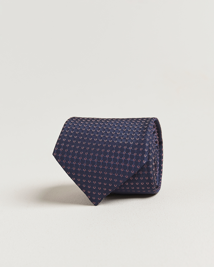 Herre | Slips | Brioni | Microstructure Silk Tie Navy