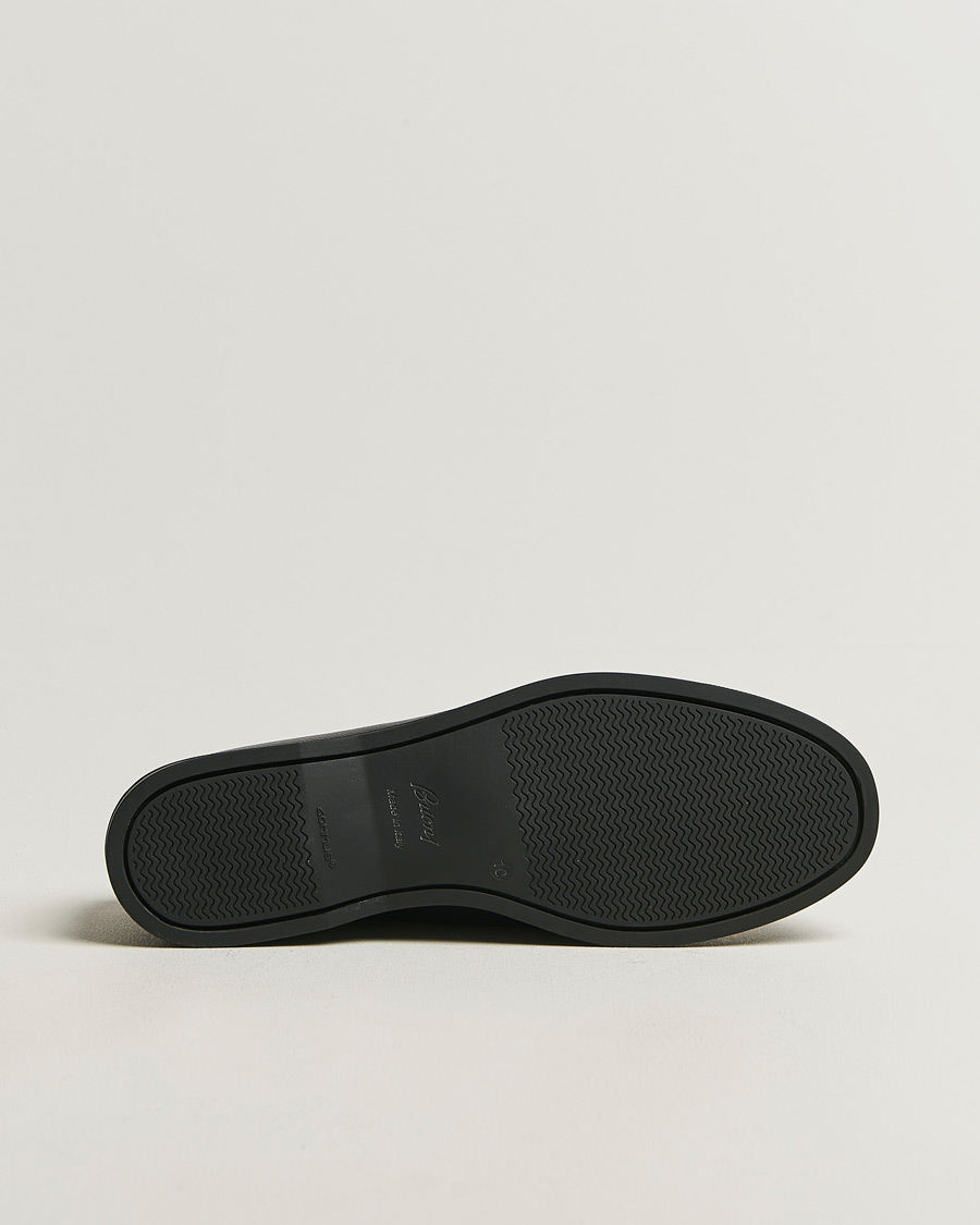Herre | Seilersko | Brioni | Grain Leather Boat Shoes Black Calf