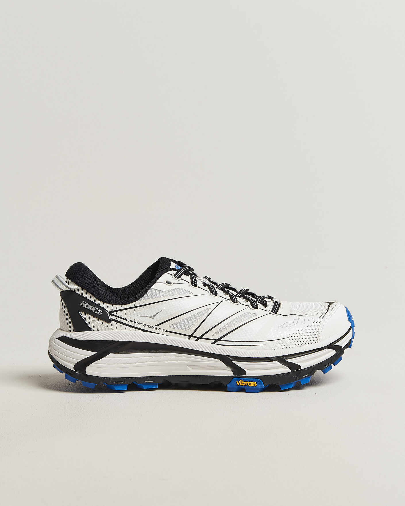 Herre | Løpesko | Hoka | Mafate Speed 2 White/Cobalt Blue