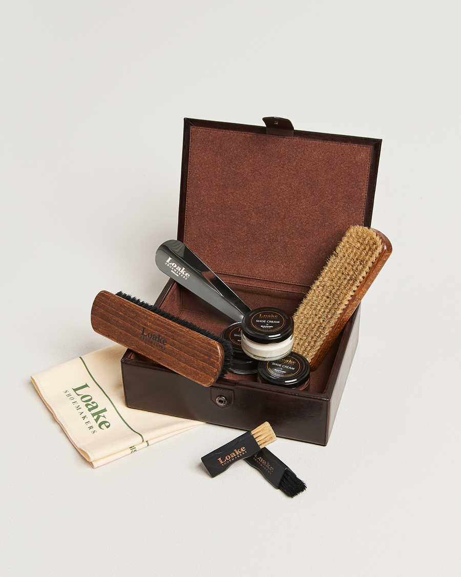 Herre | Skopleie | Loake Shoemakers | Saphir Small Leather Valet Box