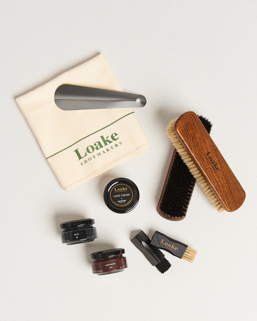 Herre | Skopleie | Loake Shoemakers | Saphir Small Leather Valet Box