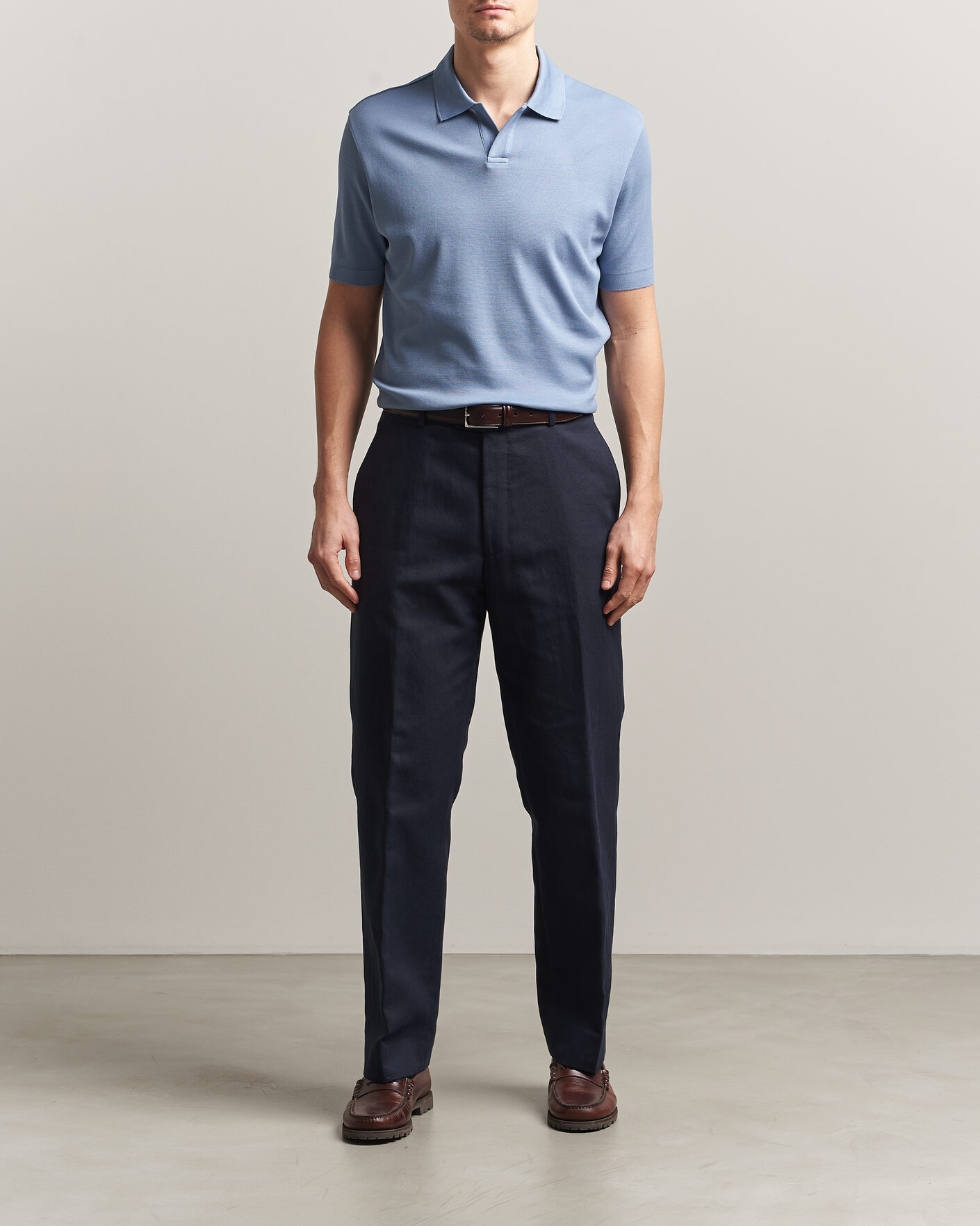 Herre | Pikéer | Altea | Jersey Piquet Polo Light Blue