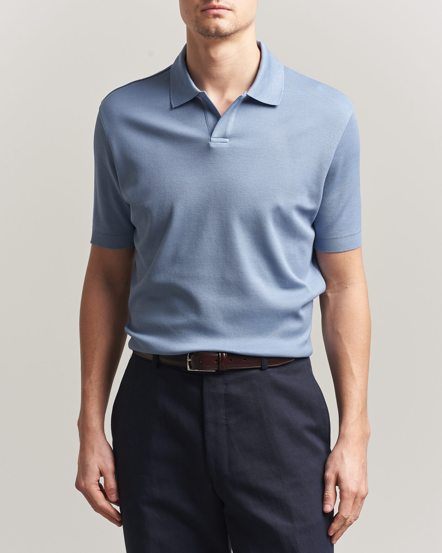 Herre | Pikéer | Altea | Jersey Piquet Polo Light Blue