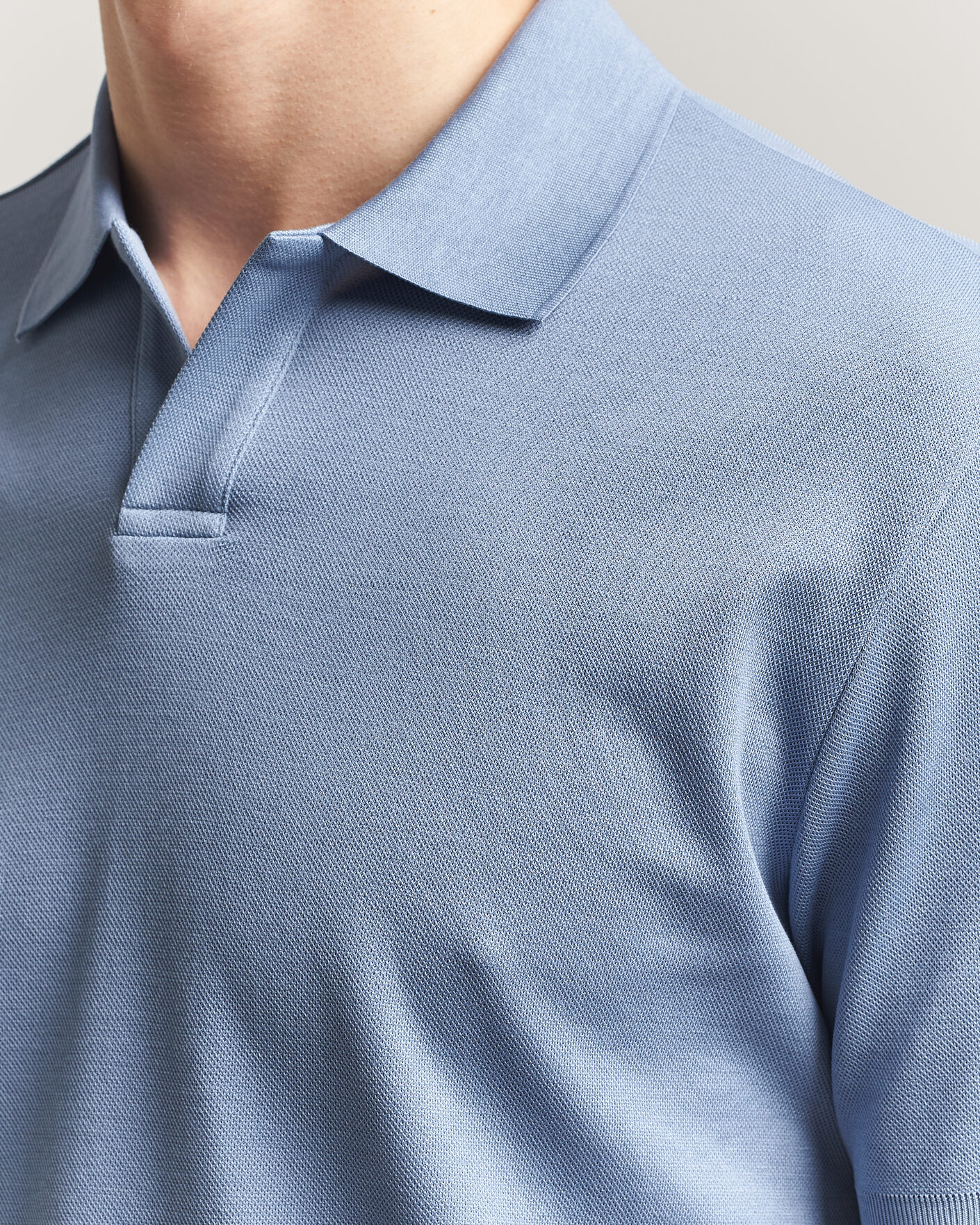 Herre | Pikéer | Altea | Jersey Piquet Polo Light Blue