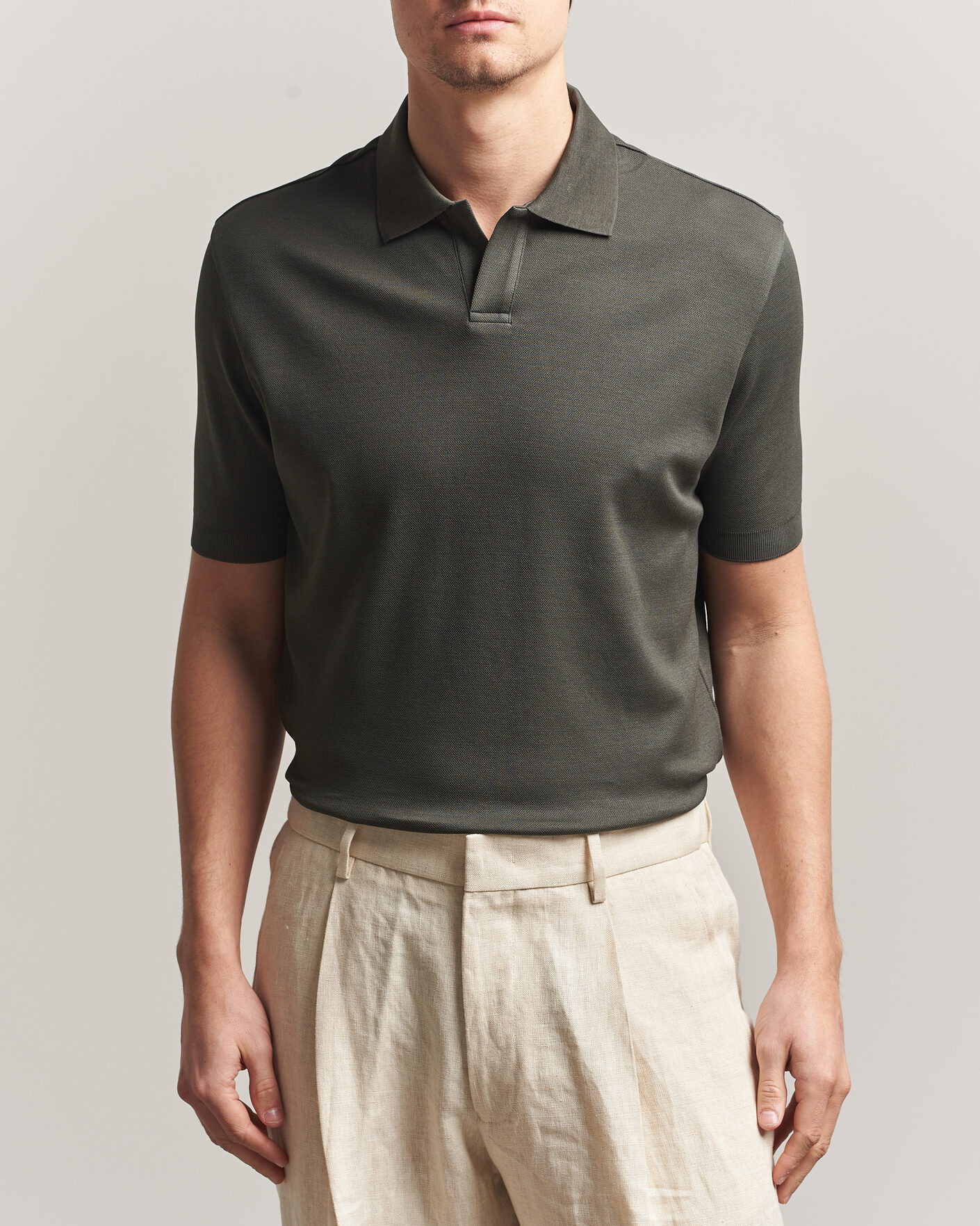 Herre | Pikéer | Altea | Jersey Piquet Polo Dark Green