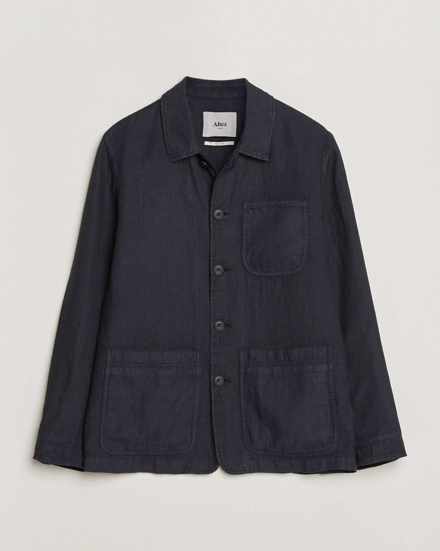 Herre | Jakker | Altea | Linen Chore Jacket Navy