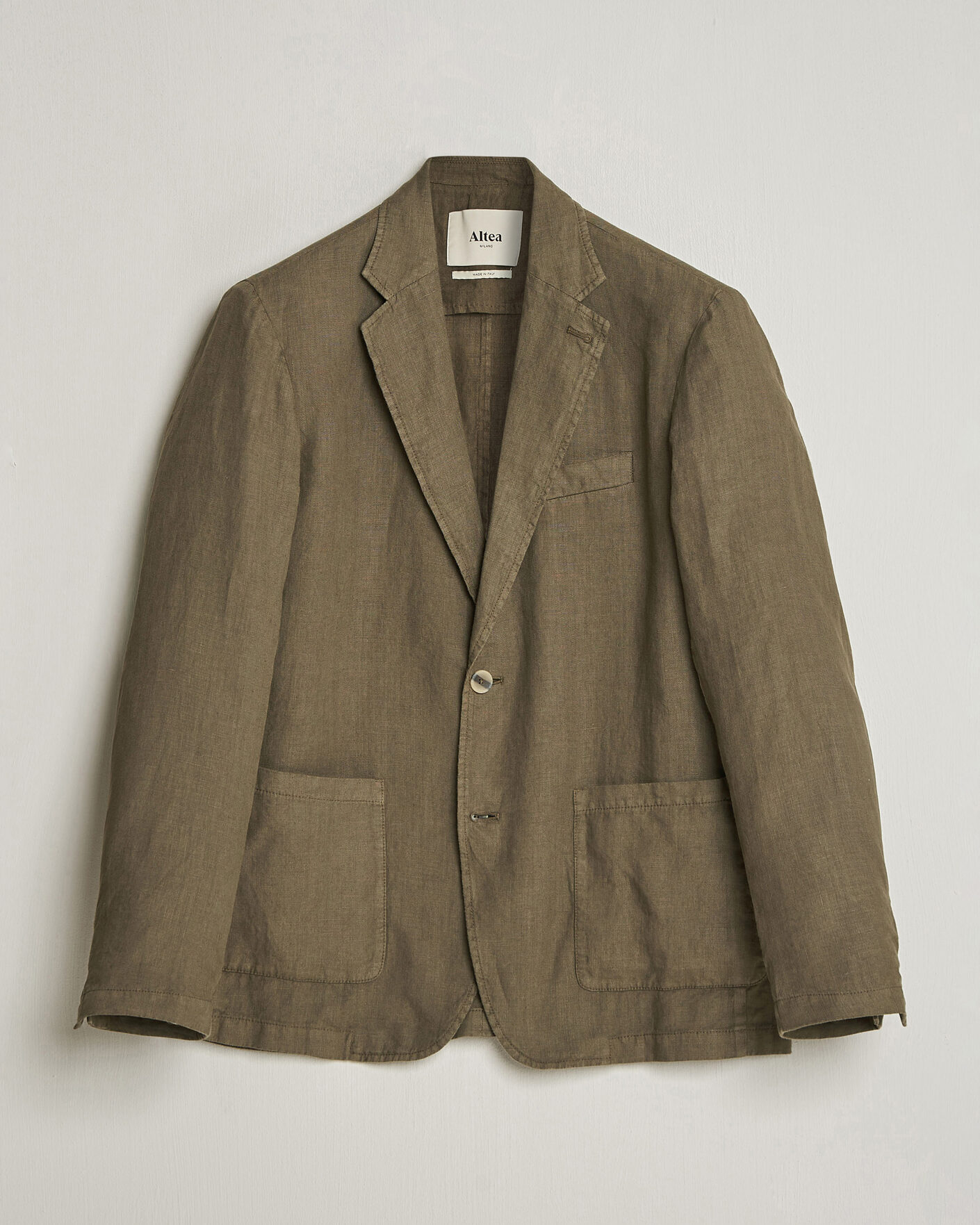 Herre | Dressjakker | Altea | Linen Blazer Military