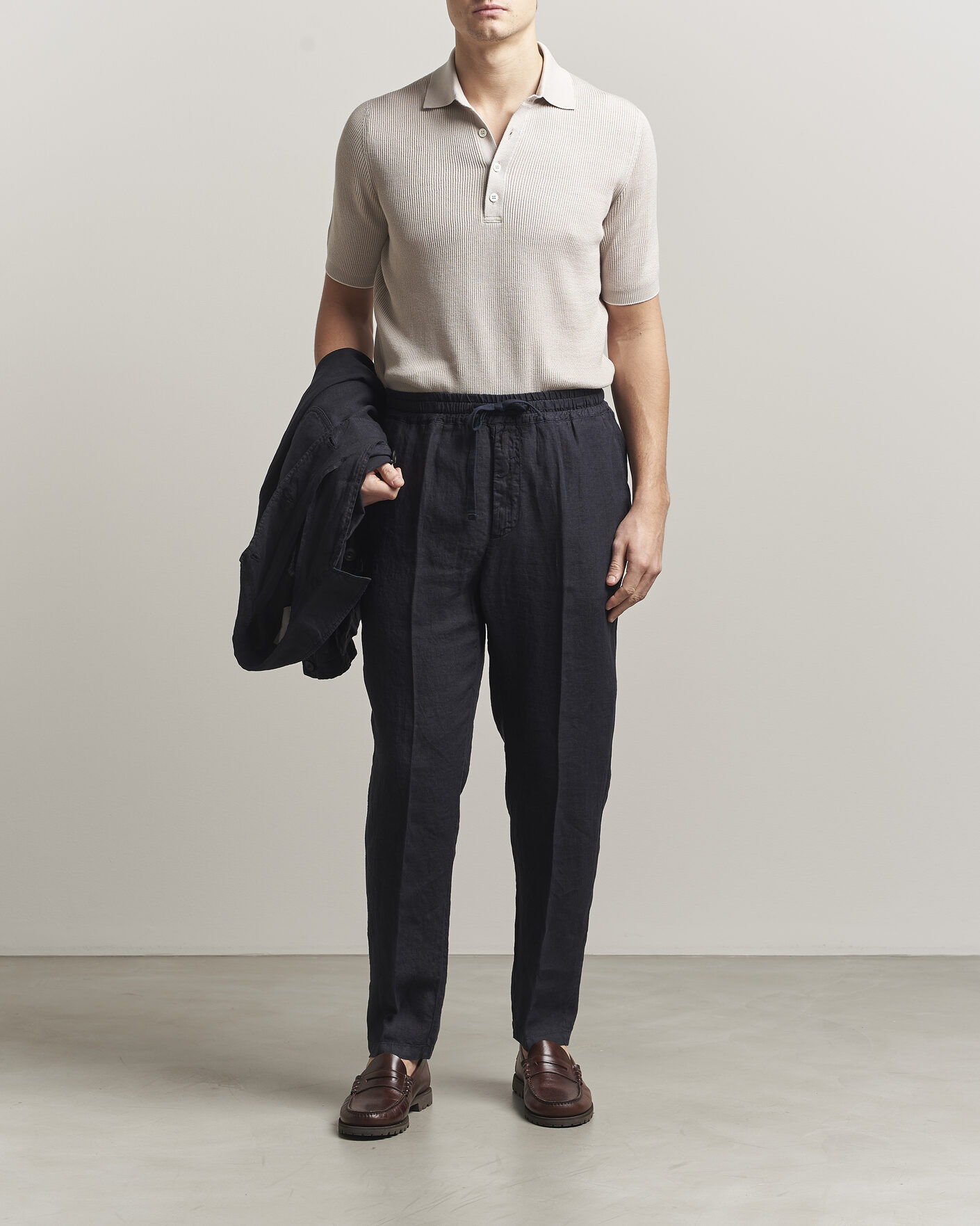 Herre | Bukser | Altea | Linen Pants Navy