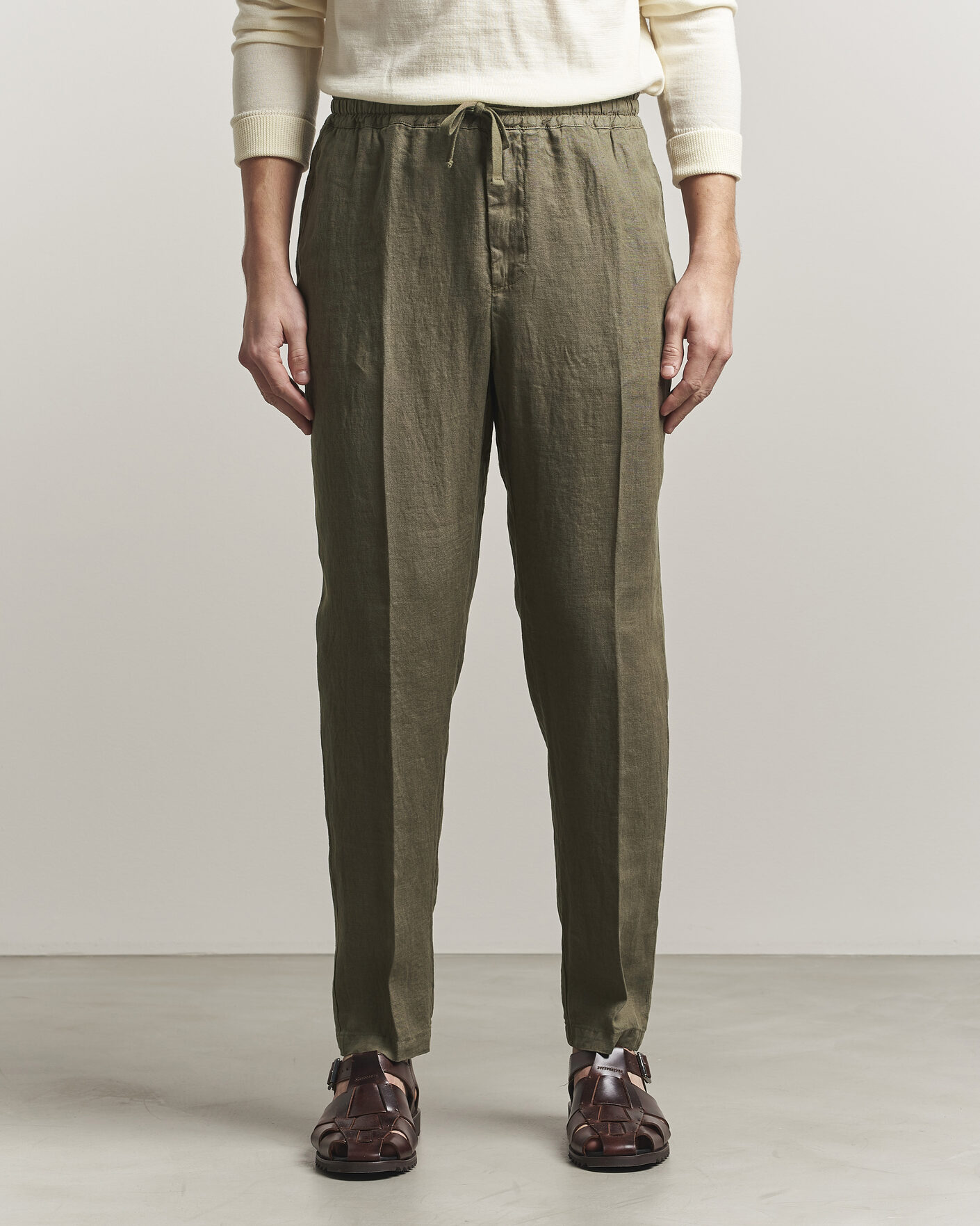 Herre | Bukser | Altea | Linen Pants Military