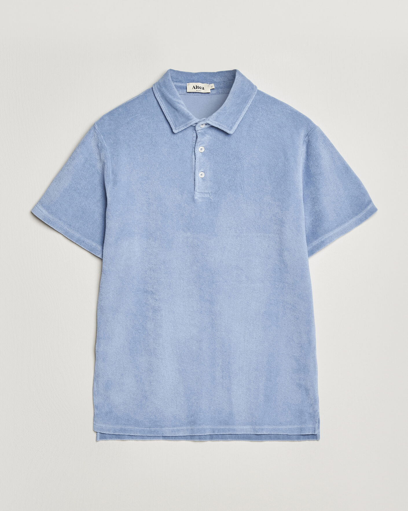 Herre | Pikéer | Altea | Terry Cotton Polo Light Blue