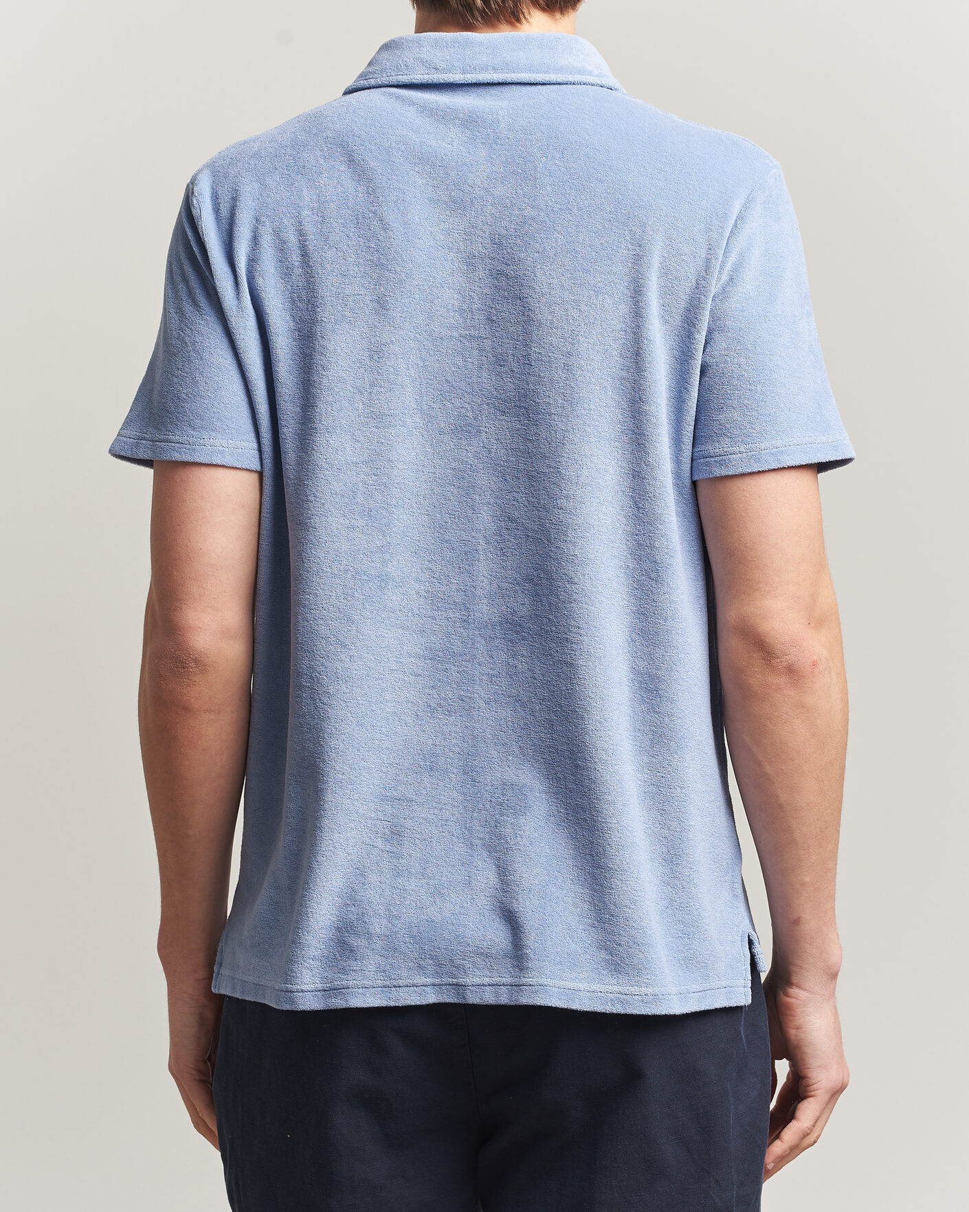 Herre | Pikéer | Altea | Terry Cotton Polo Light Blue
