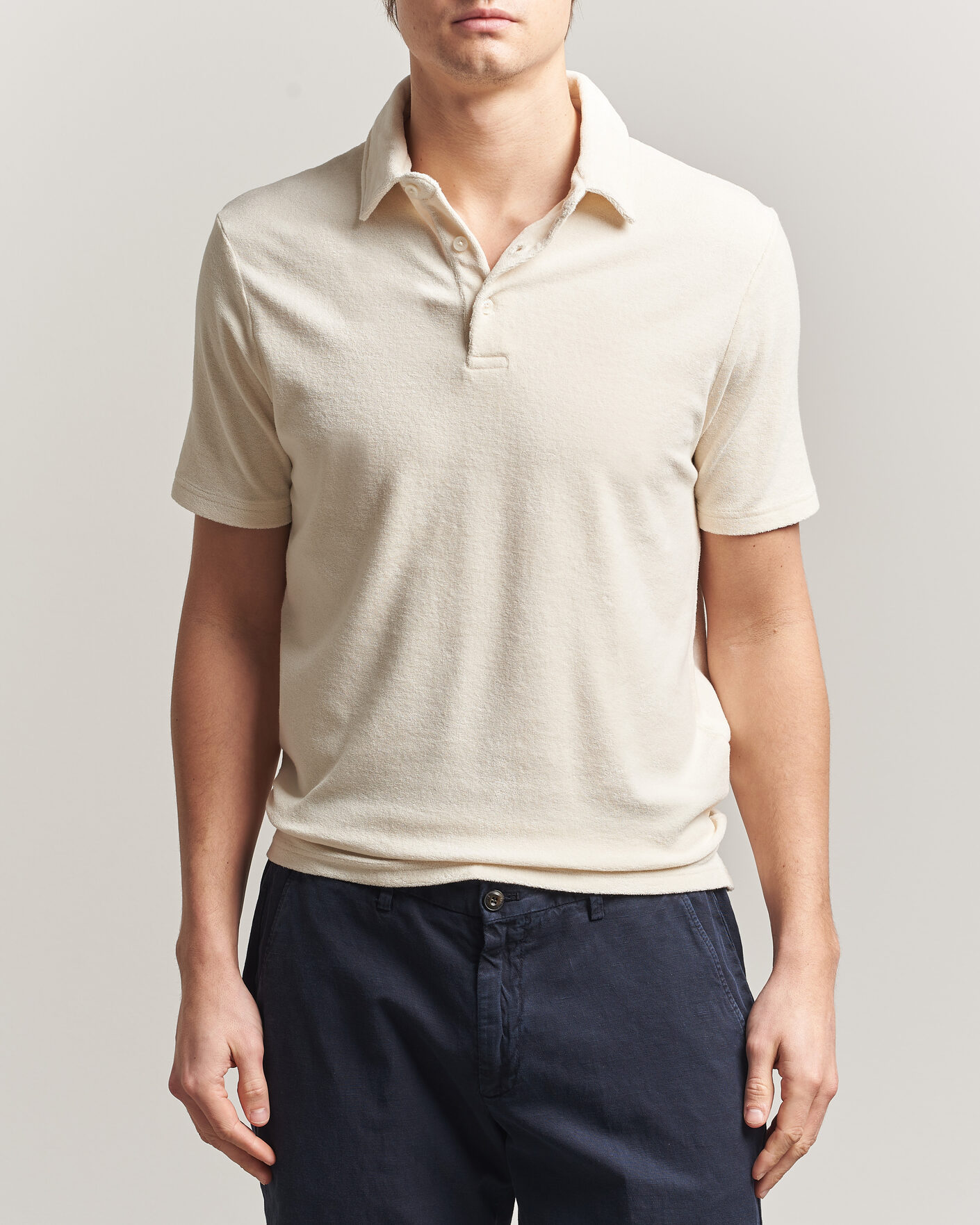 Herre | Pikéer | Altea | Terry Cotton Polo Off White
