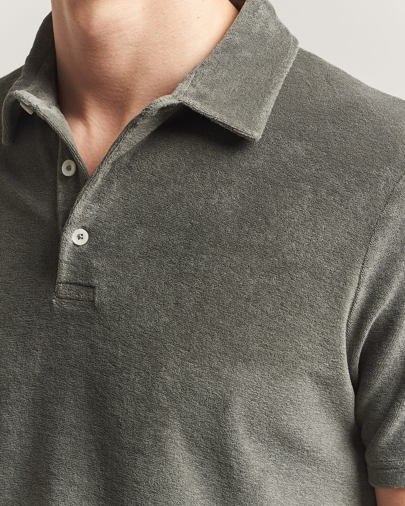 Herre | Pikéer | Altea | Terry Cotton Polo Olive