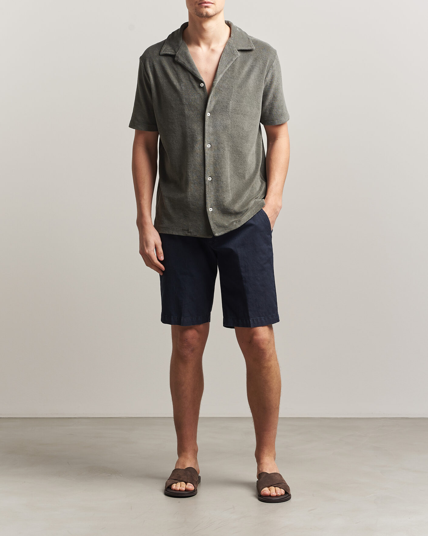 Herre | Skjorter | Altea | Terry Bowling Shirt Olive
